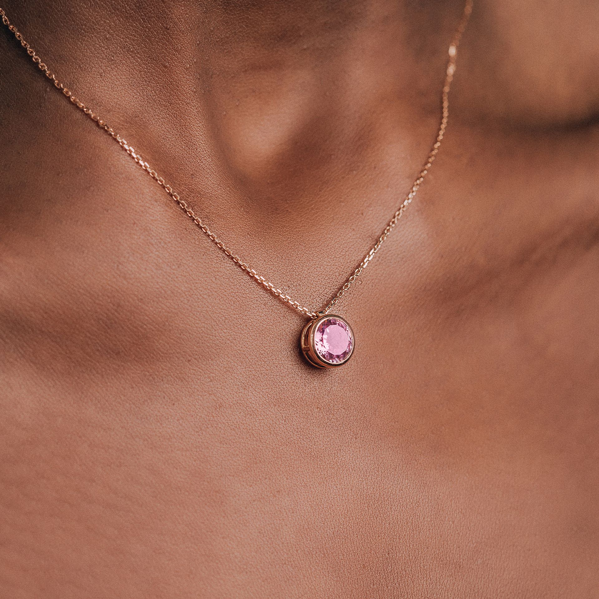 Collier Nymphéa Tourmaline