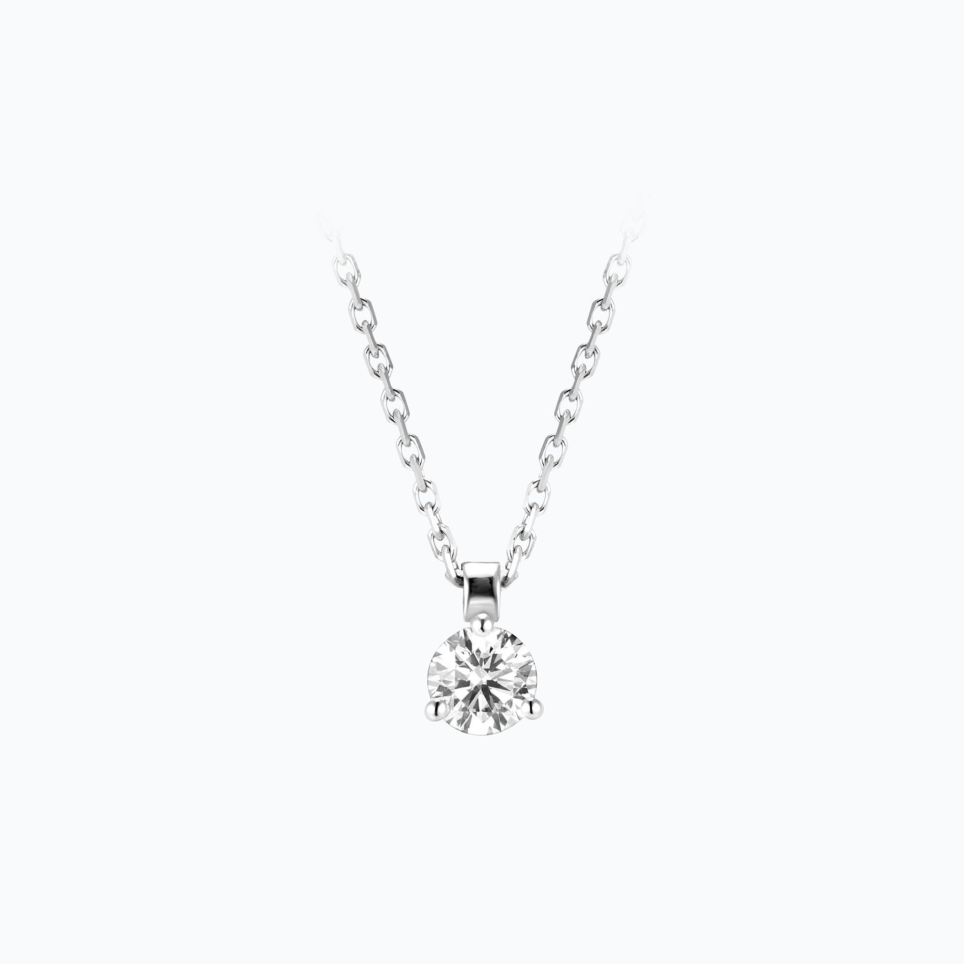 Collier Pyramid Diamant de Synthèse 0.25 carat