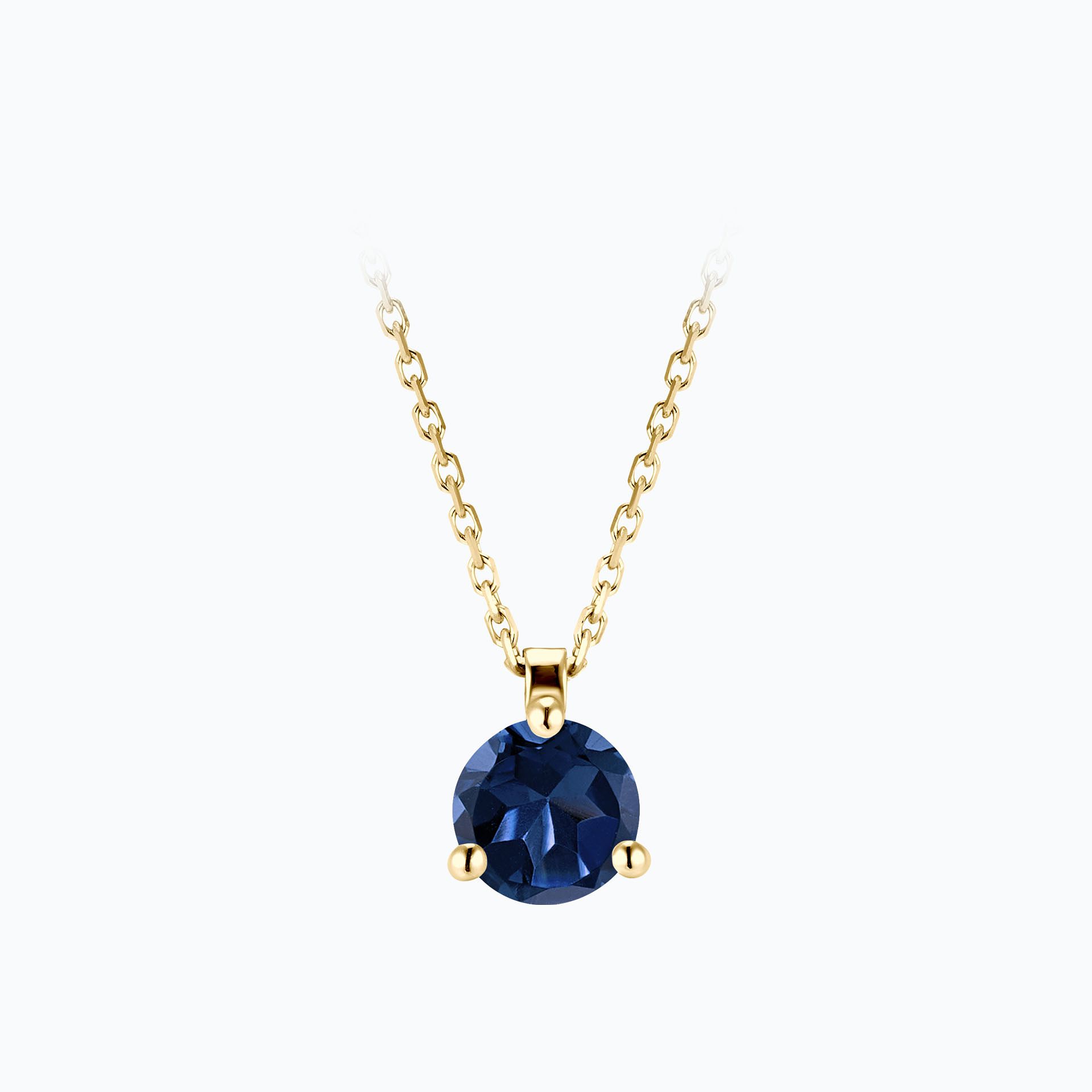 Collier Pyramid Saphir 6 mm