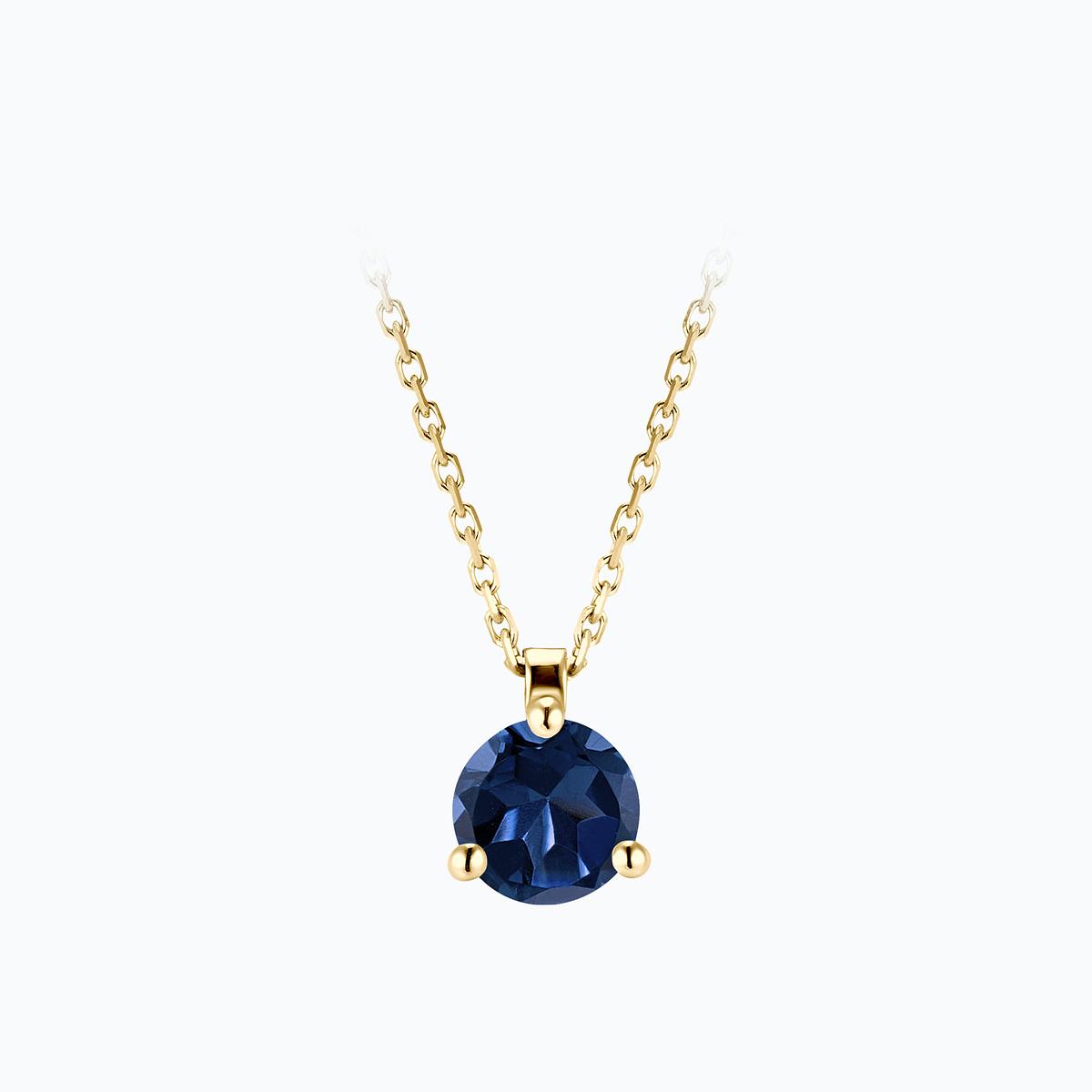 Collier Pyramid Saphir 6 mm