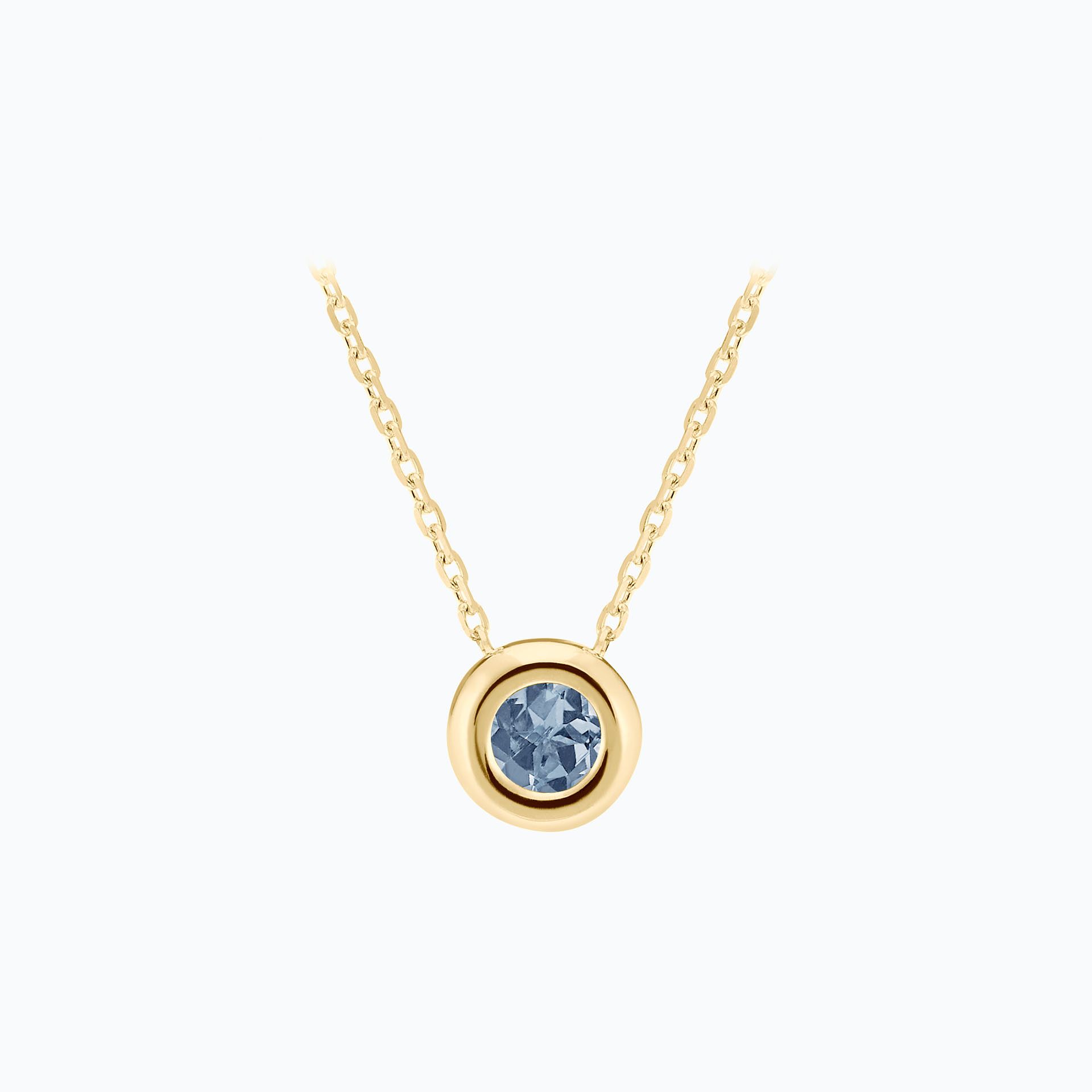 Collier Sfera Saphir Bleu Tendre