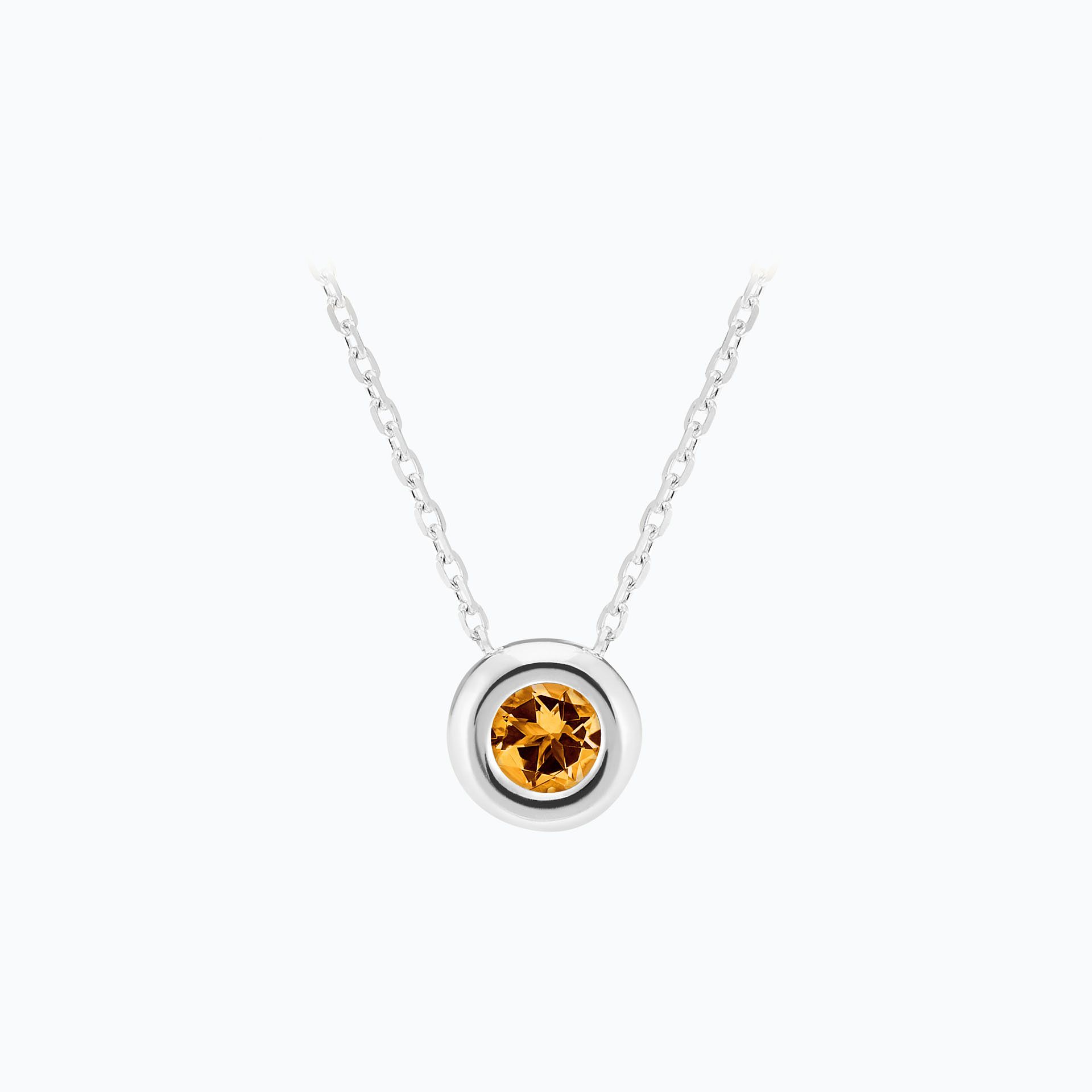 Collier Sfera Saphir Mandarine