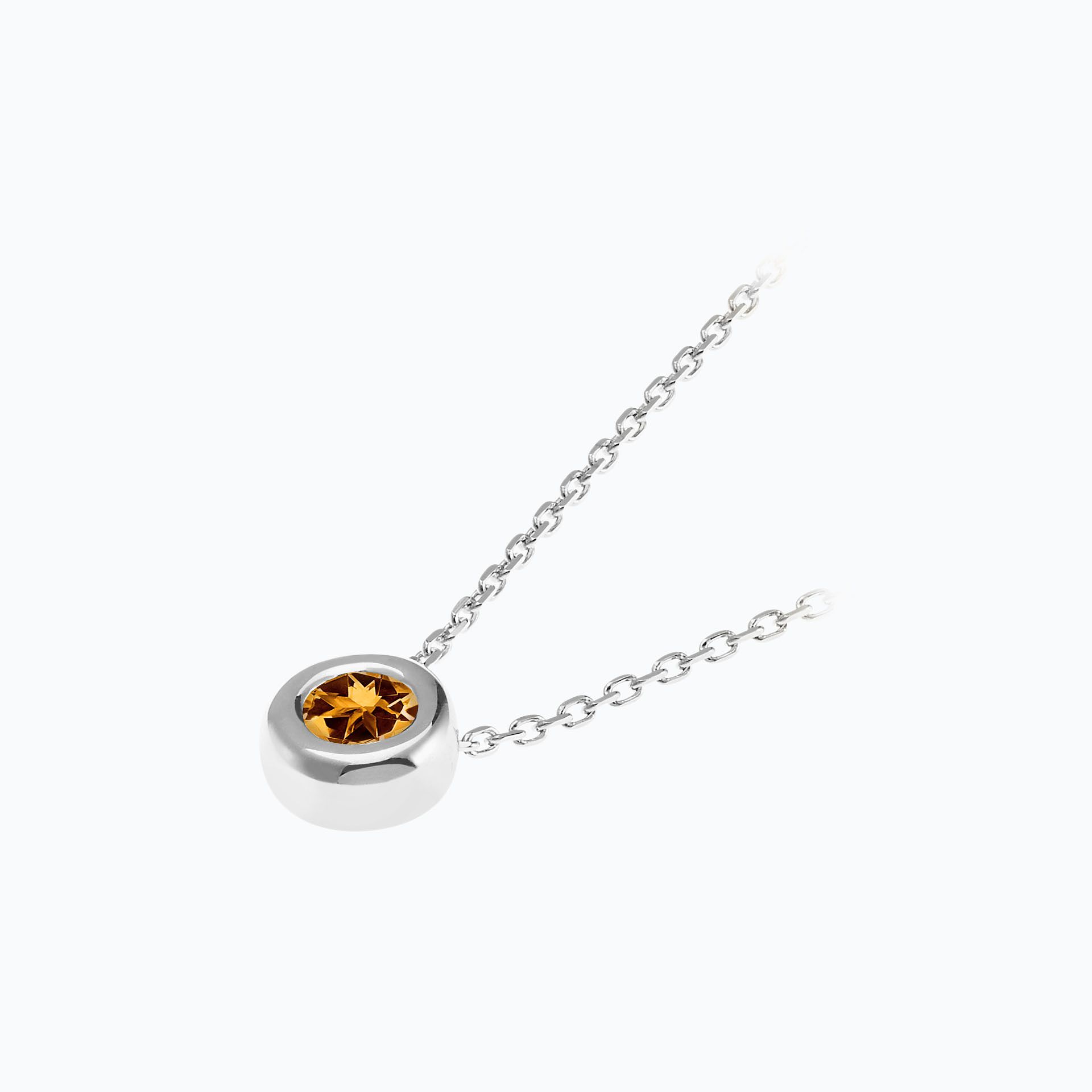 Collier Sfera Saphir Mandarine
