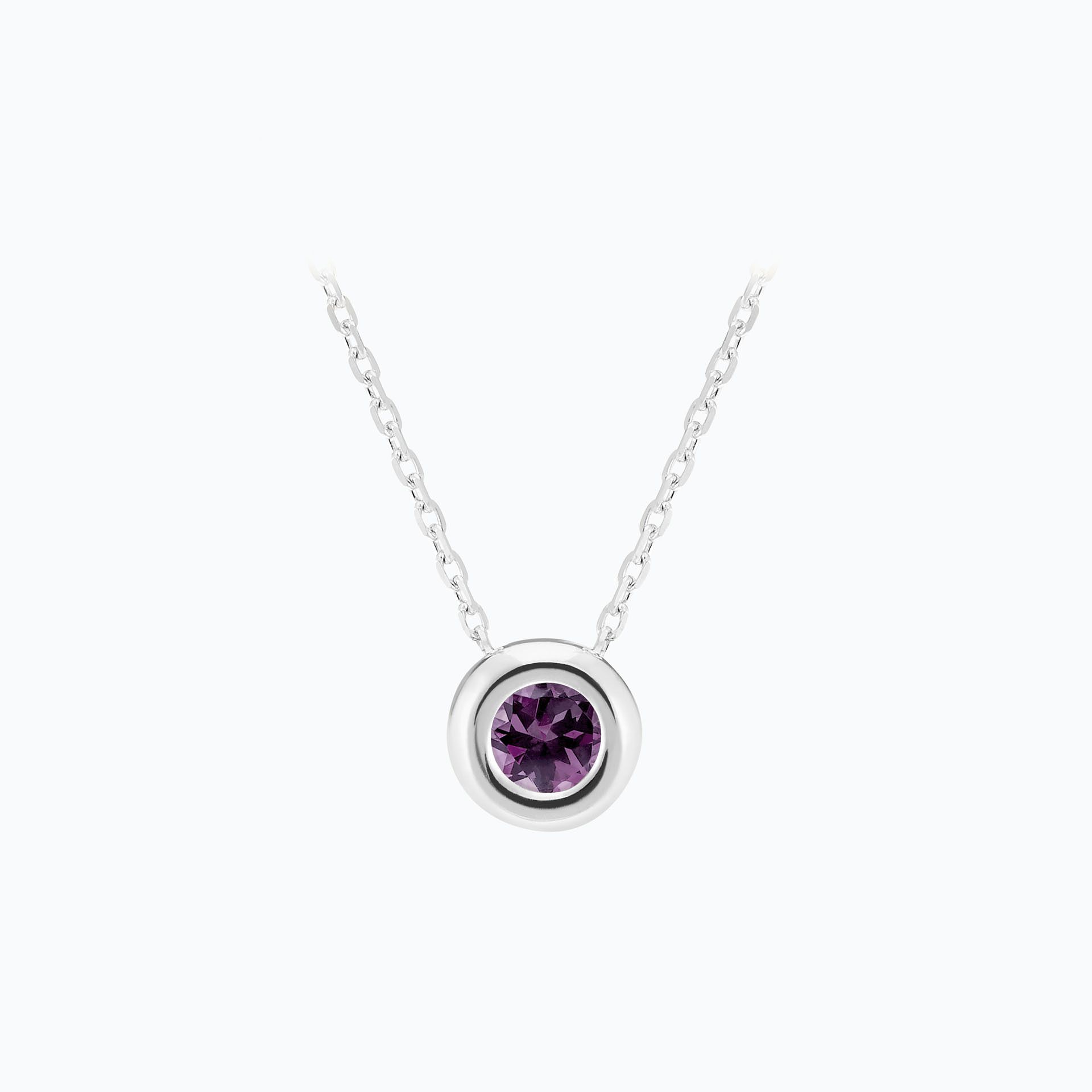Collier Sfera Saphir Violet