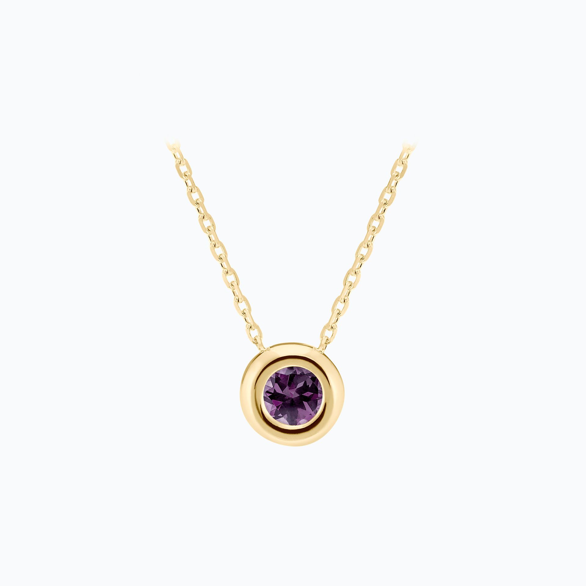 Collier Sfera Saphir Violet