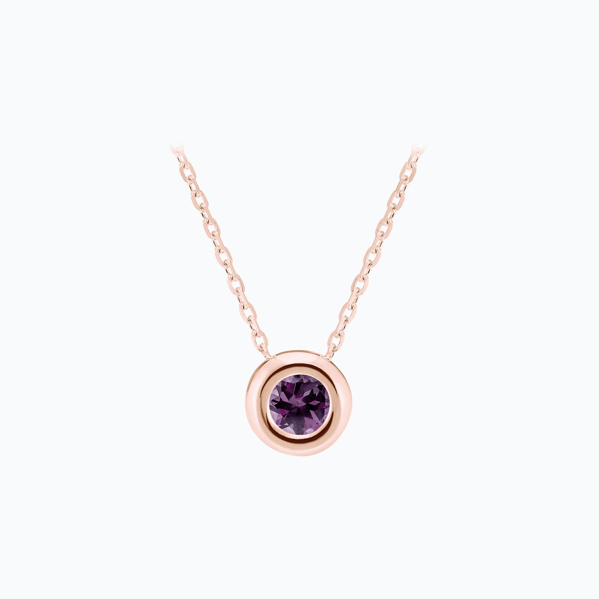 Collier Sfera Saphir Violet