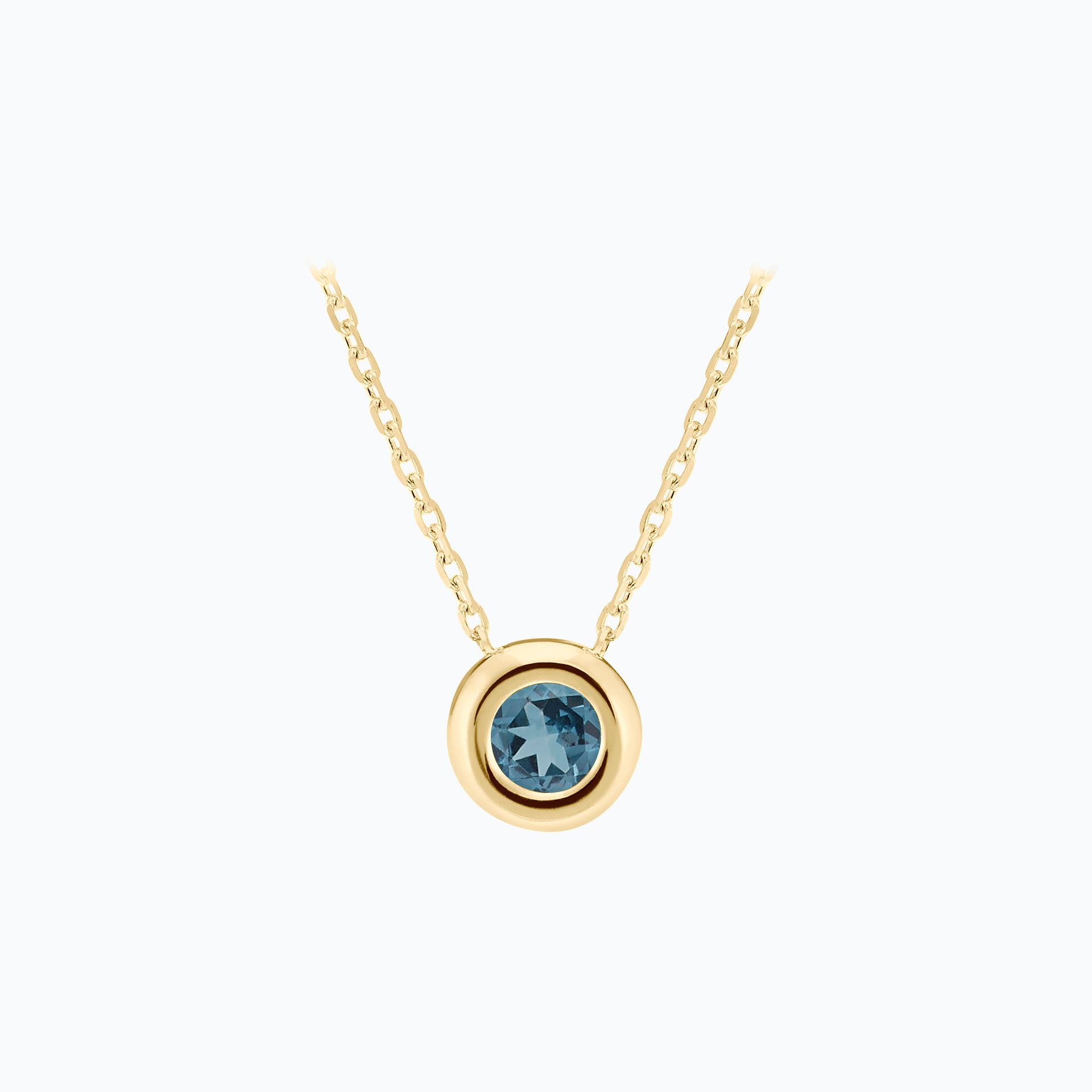 Collier Sfera Topaze Blue London