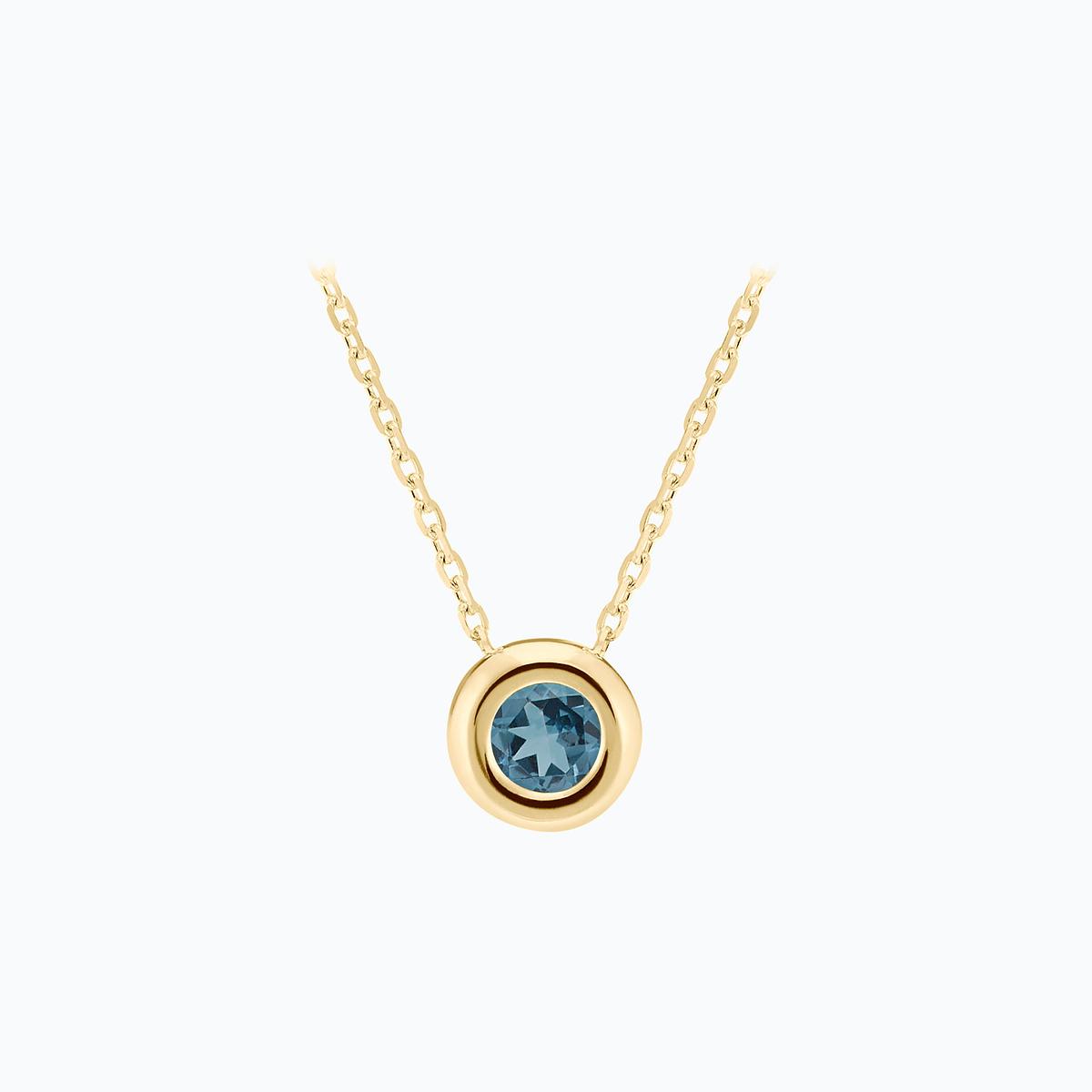 Collier Sfera Topaze Blue London