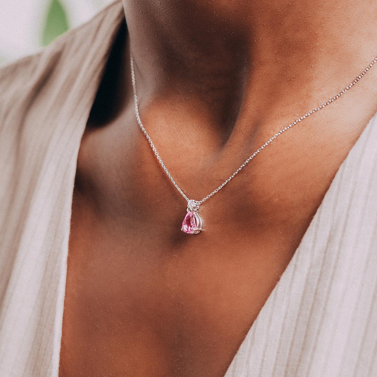 Collier Tosca Saphir Rose
