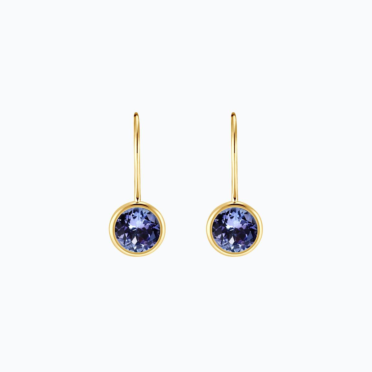 Dormeuses Nymphéa Tanzanite