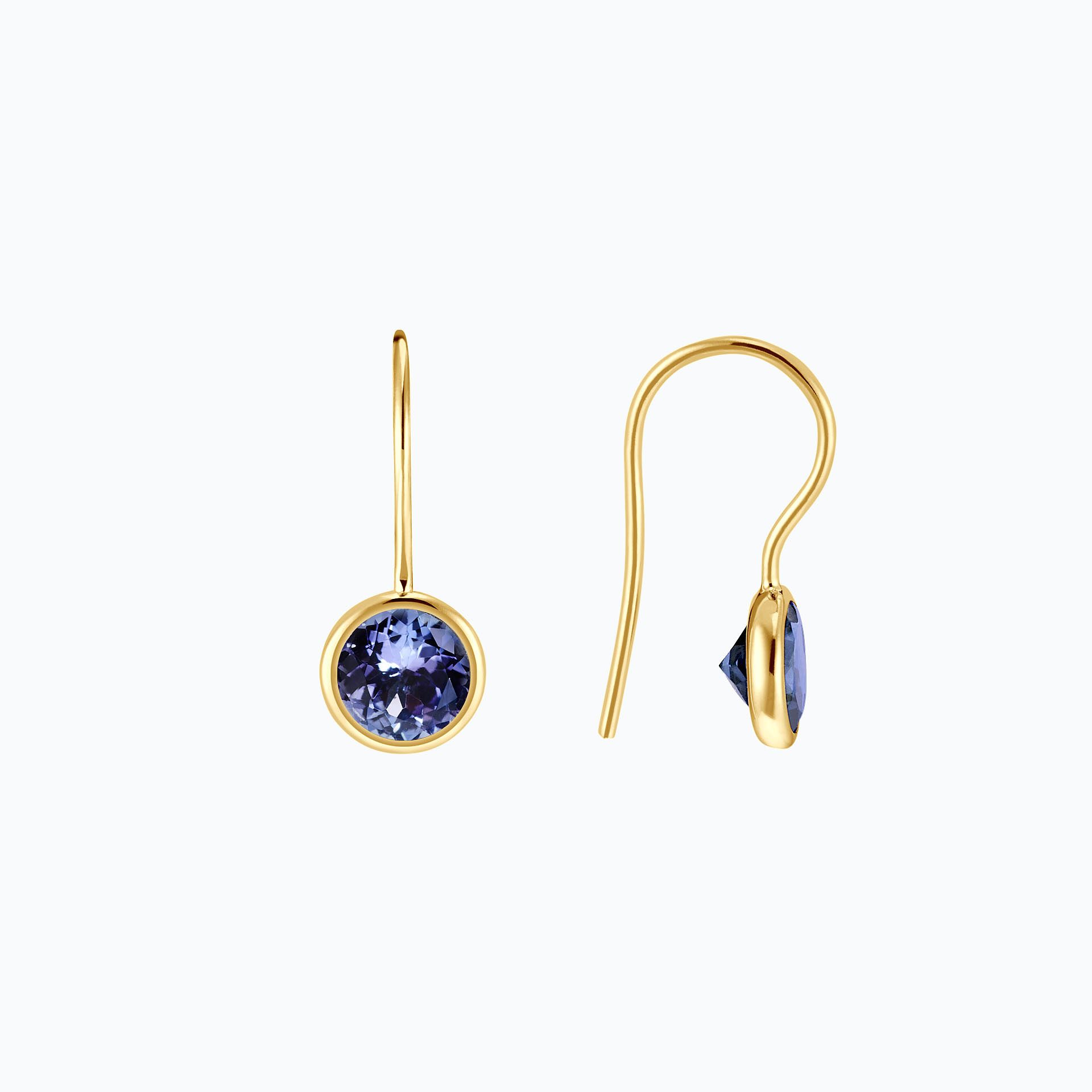 Dormeuses Nymphéa Tanzanite