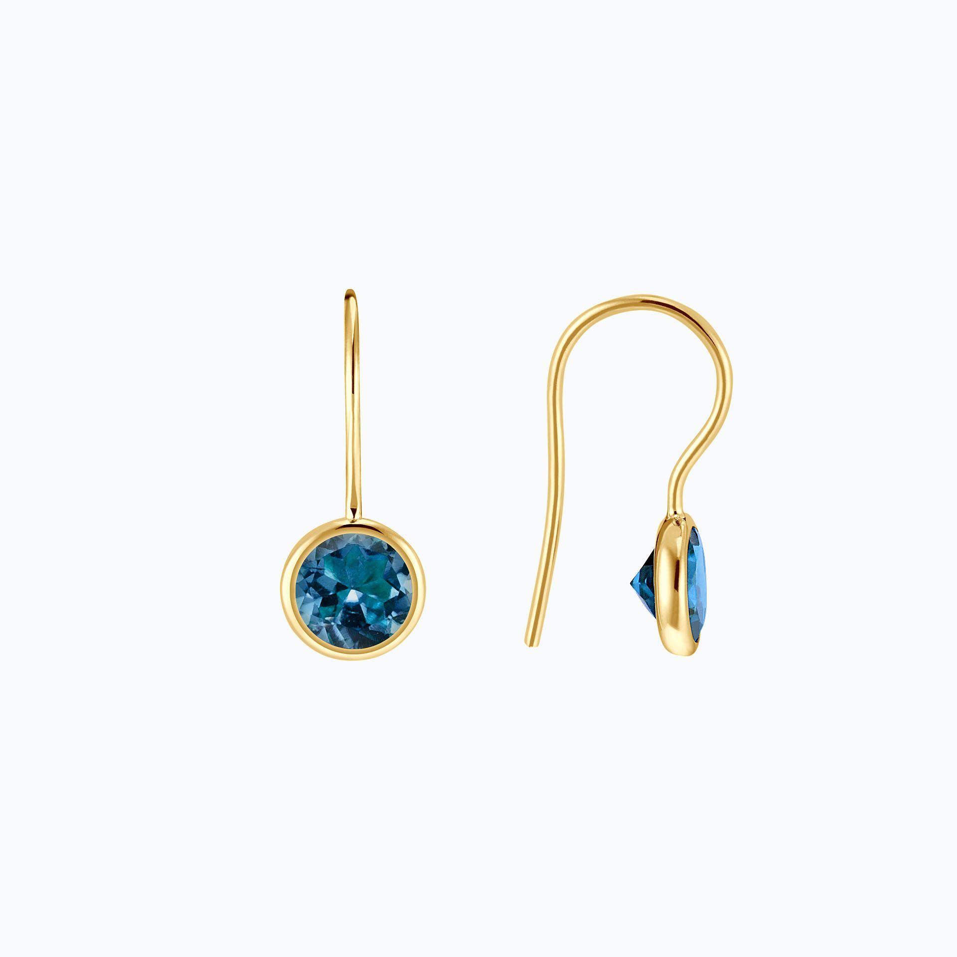 Dormeuses Nymphéa Topaze Blue London