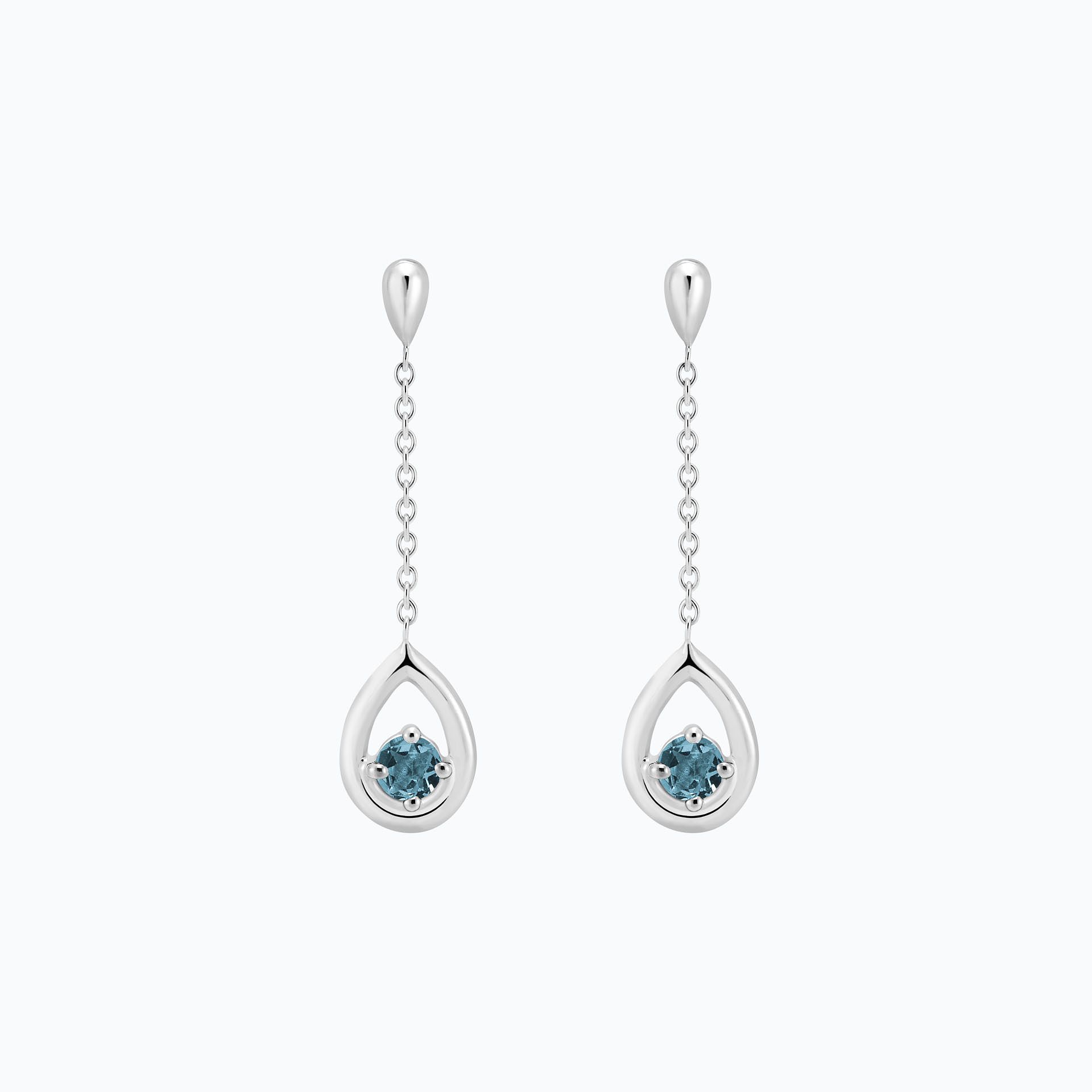 Pendants Jasmin Aigue-marine