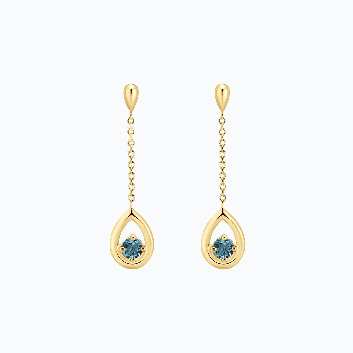 Pendants Jasmin Aigue-marine