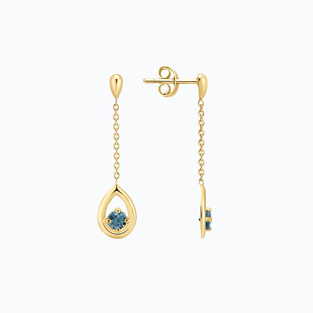 Pendants Jasmin Aigue-marine