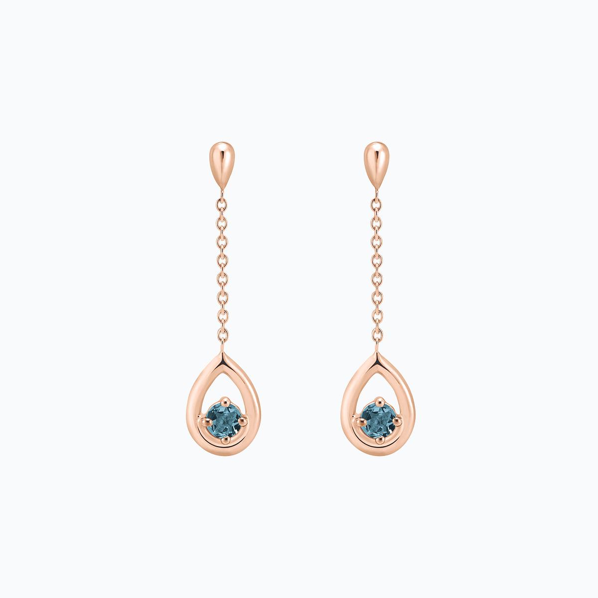Pendants Jasmin Aigue-marine