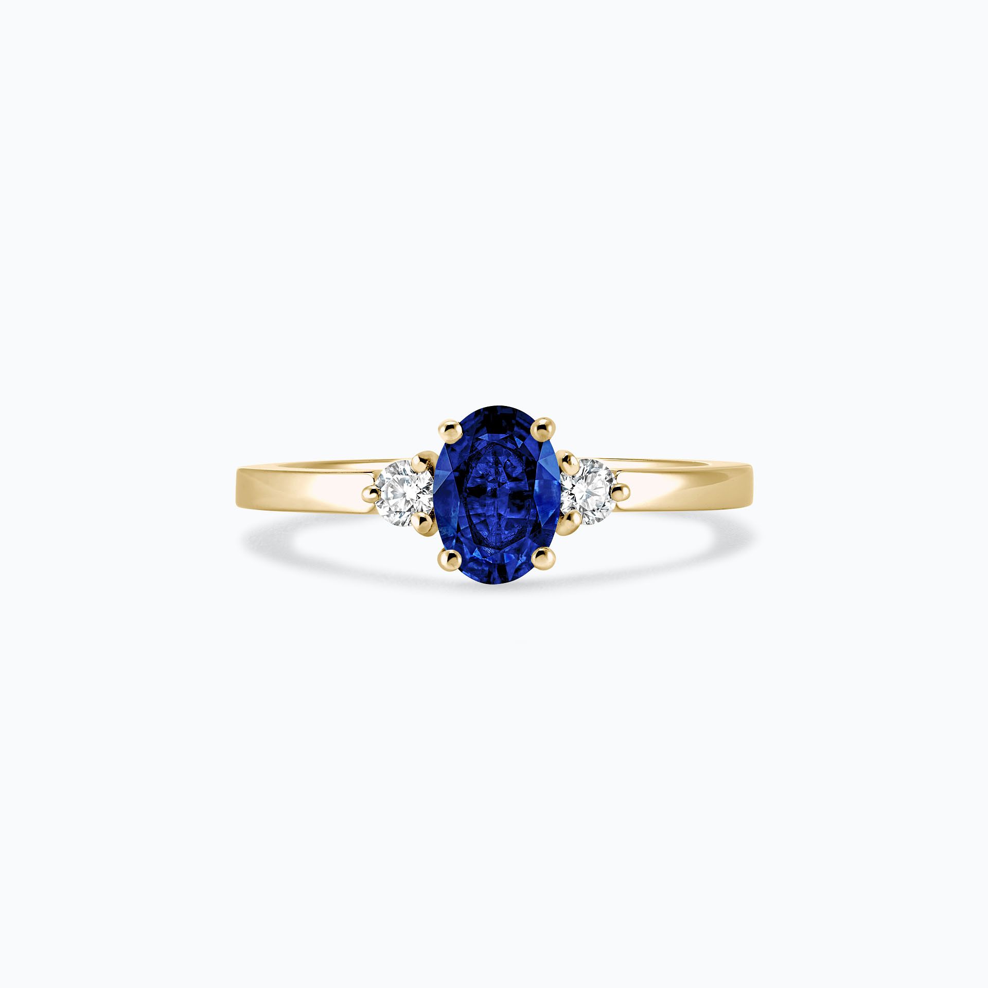 Solitaire Elisabeth Saphir 7 x 5 mm