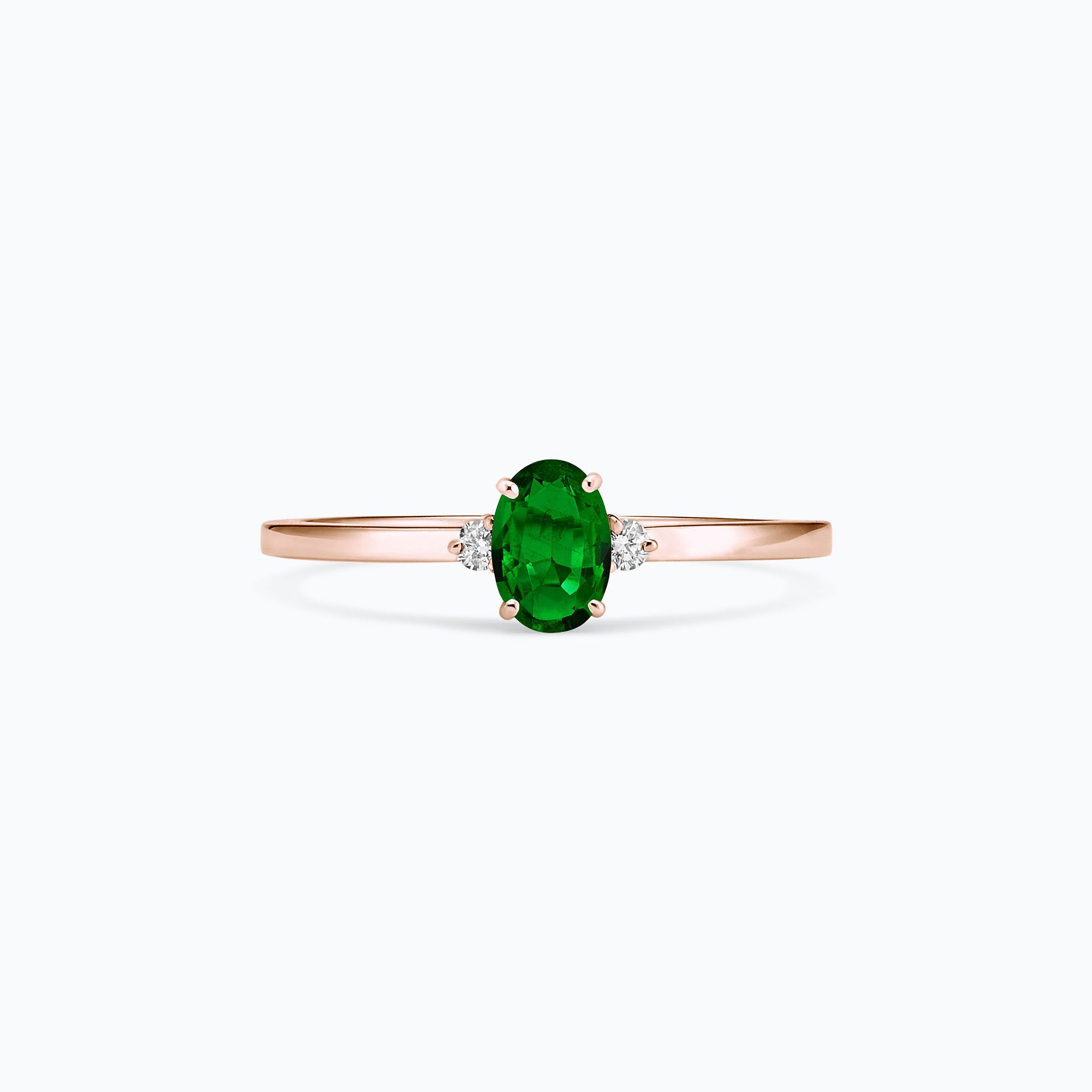 Solitaire Elisabeth Tsavorite 6 x 4 mm