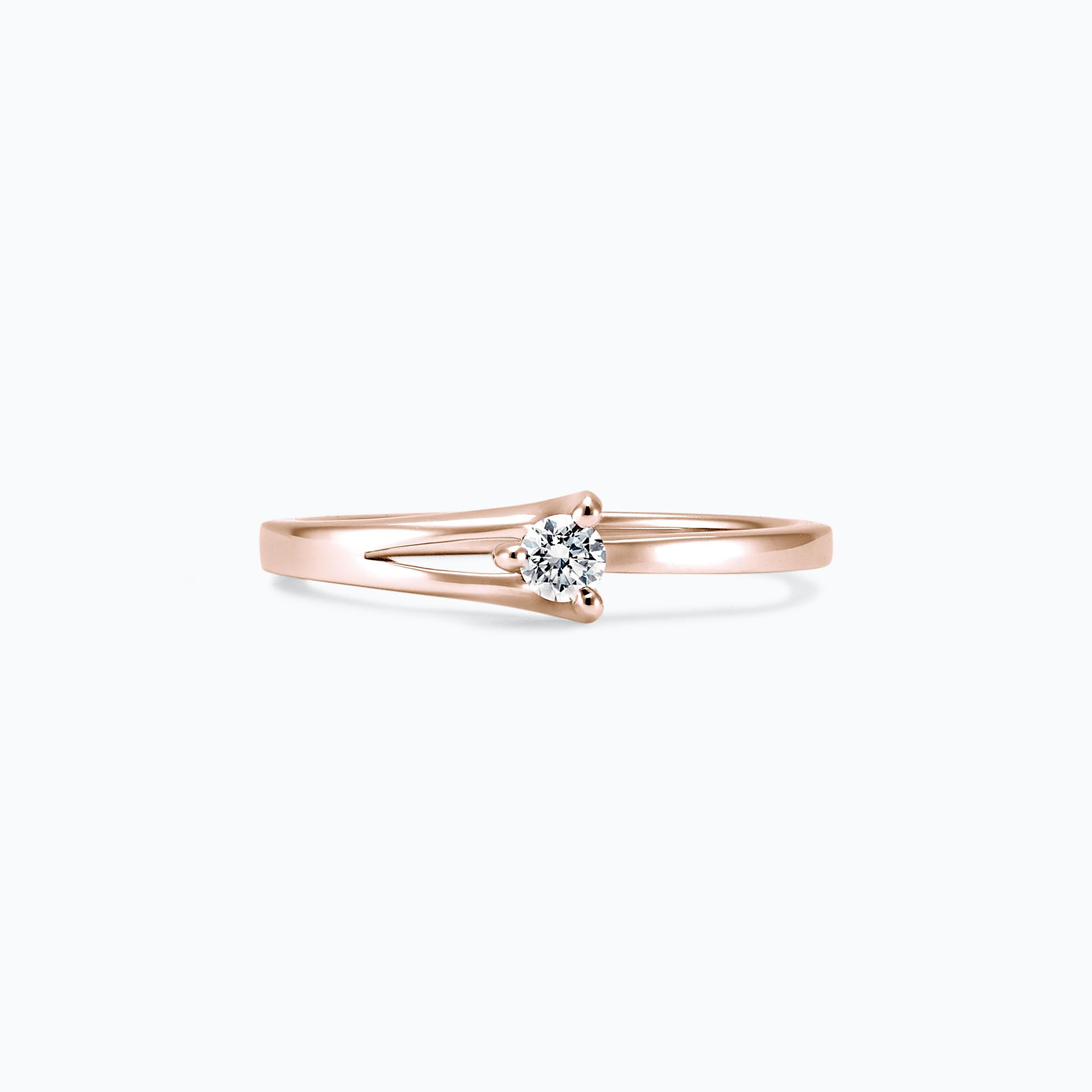 Solitaire Étoile Diamant de Synthèse 0.15 carat