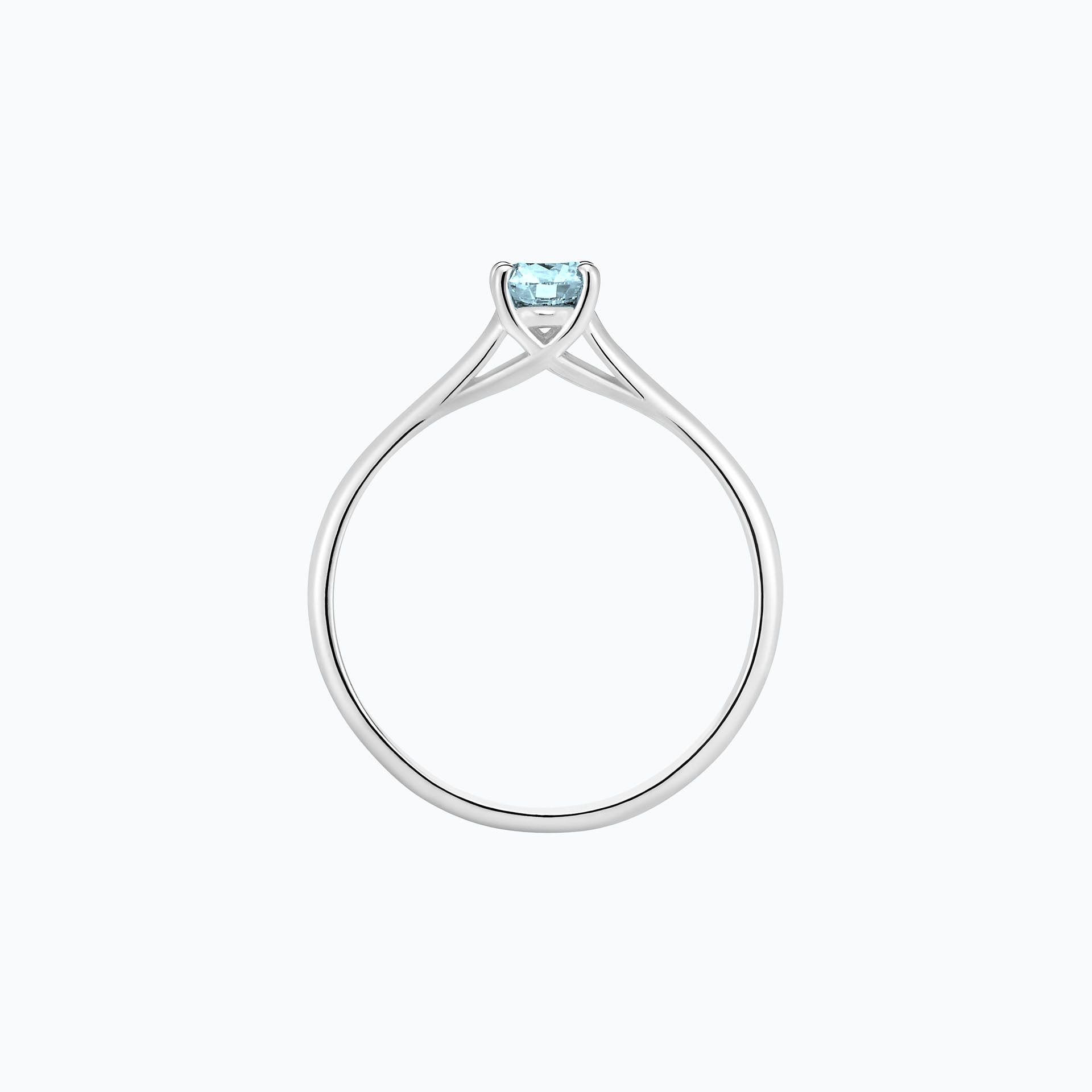 Solitaire Fanny Aigue-Marine 4.5 mm