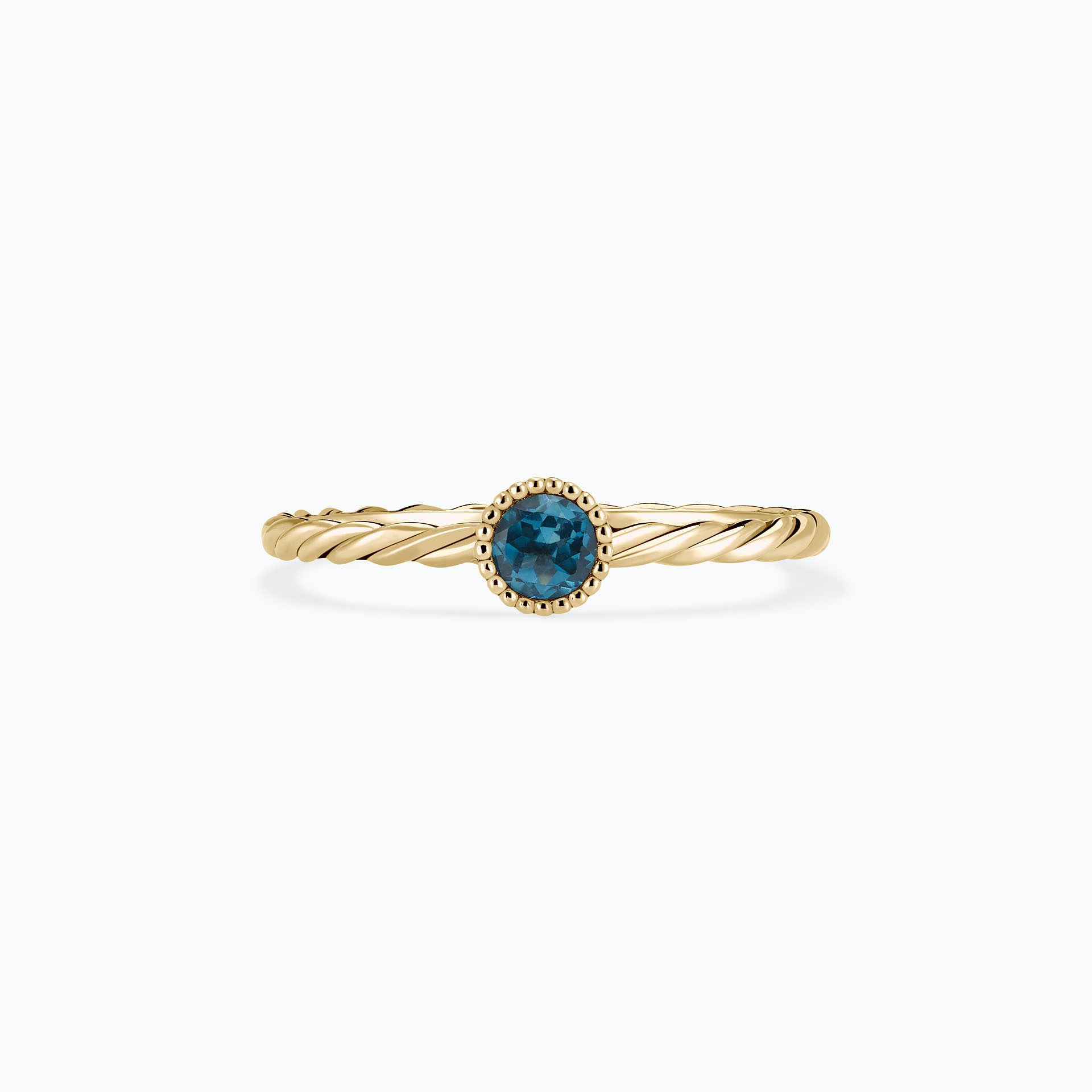 Solitaire Faustine Topaze Blue London