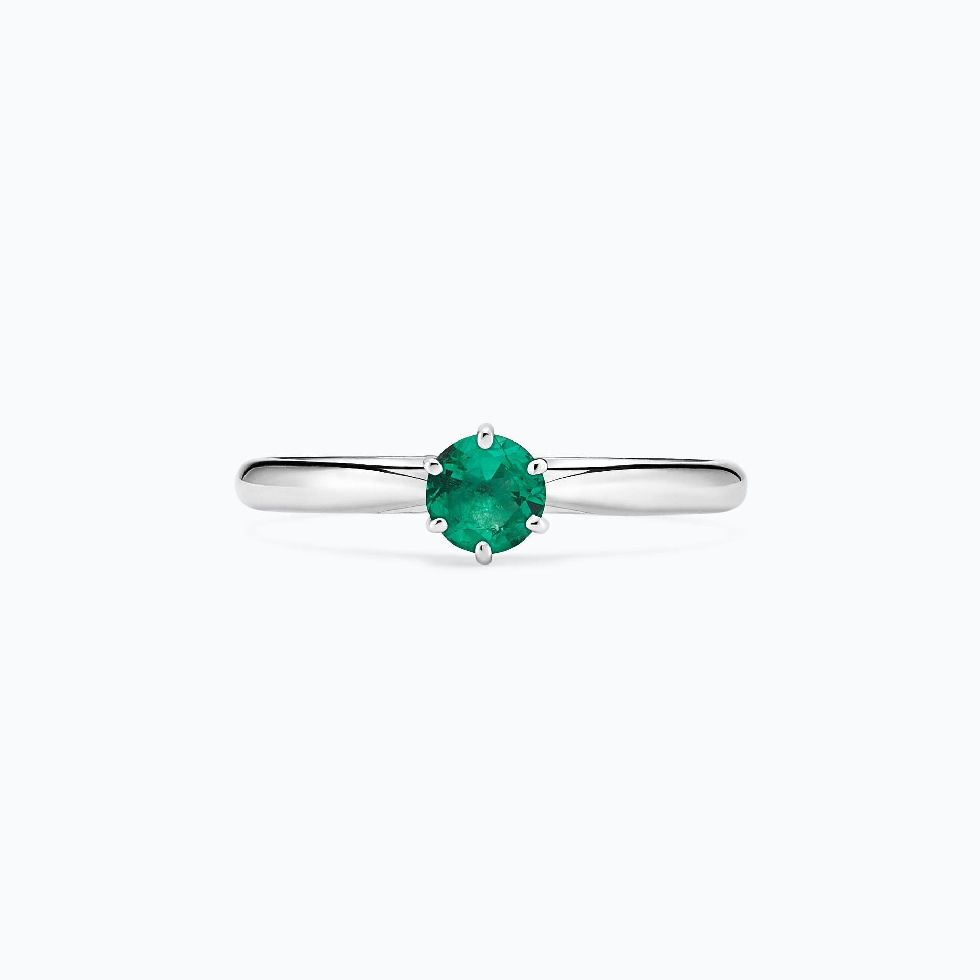 Solitaire Félicia Émeraude 4.5 mm