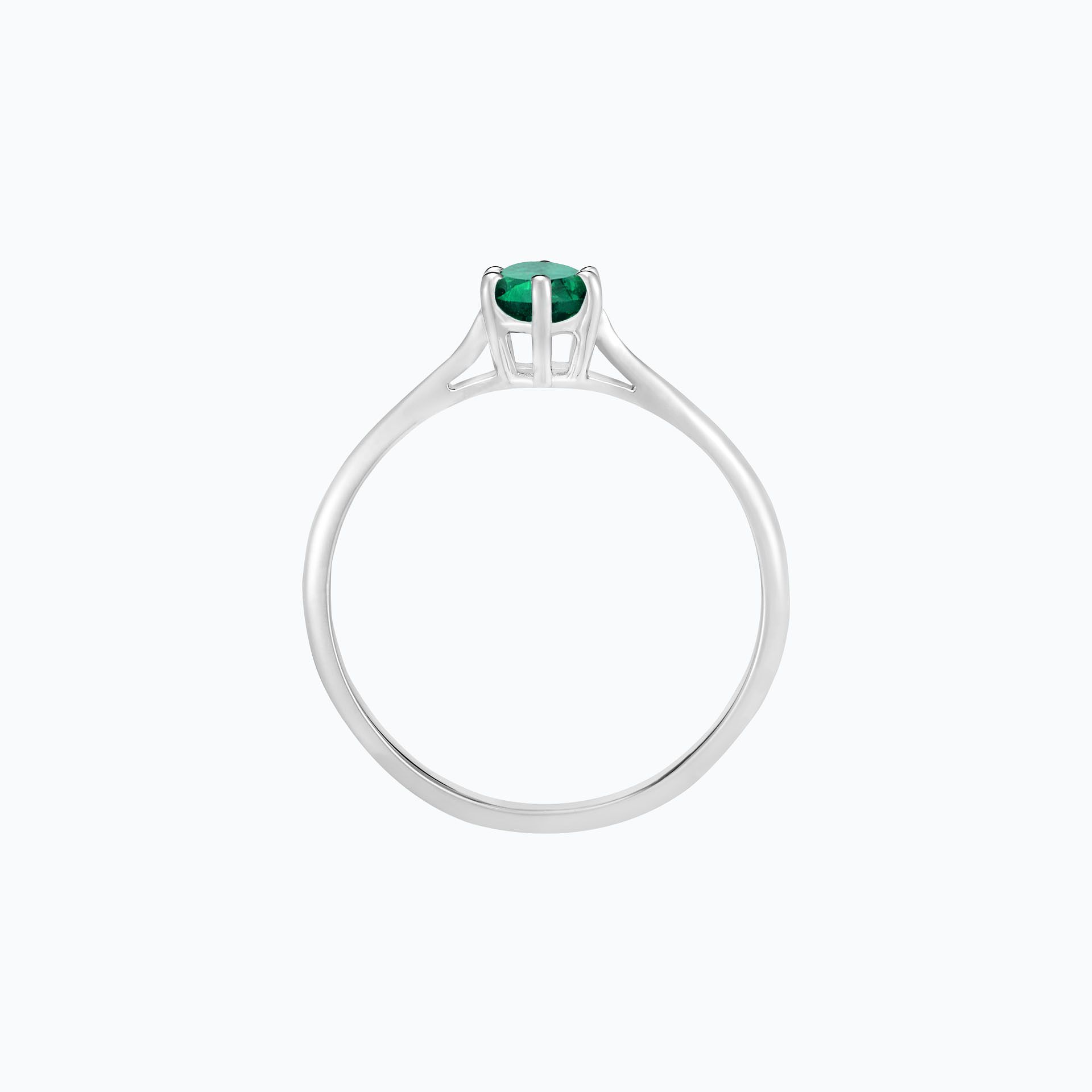 Solitaire Félicia Émeraude 4.5 mm