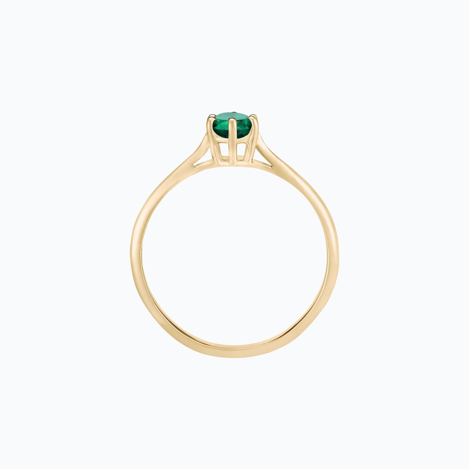 Solitaire Félicia Émeraude 4.5 mm