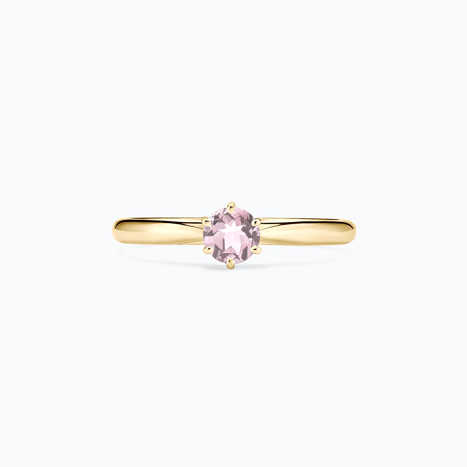 Solitaire Félicia Saphir Blanc de Rose 4.5 mm