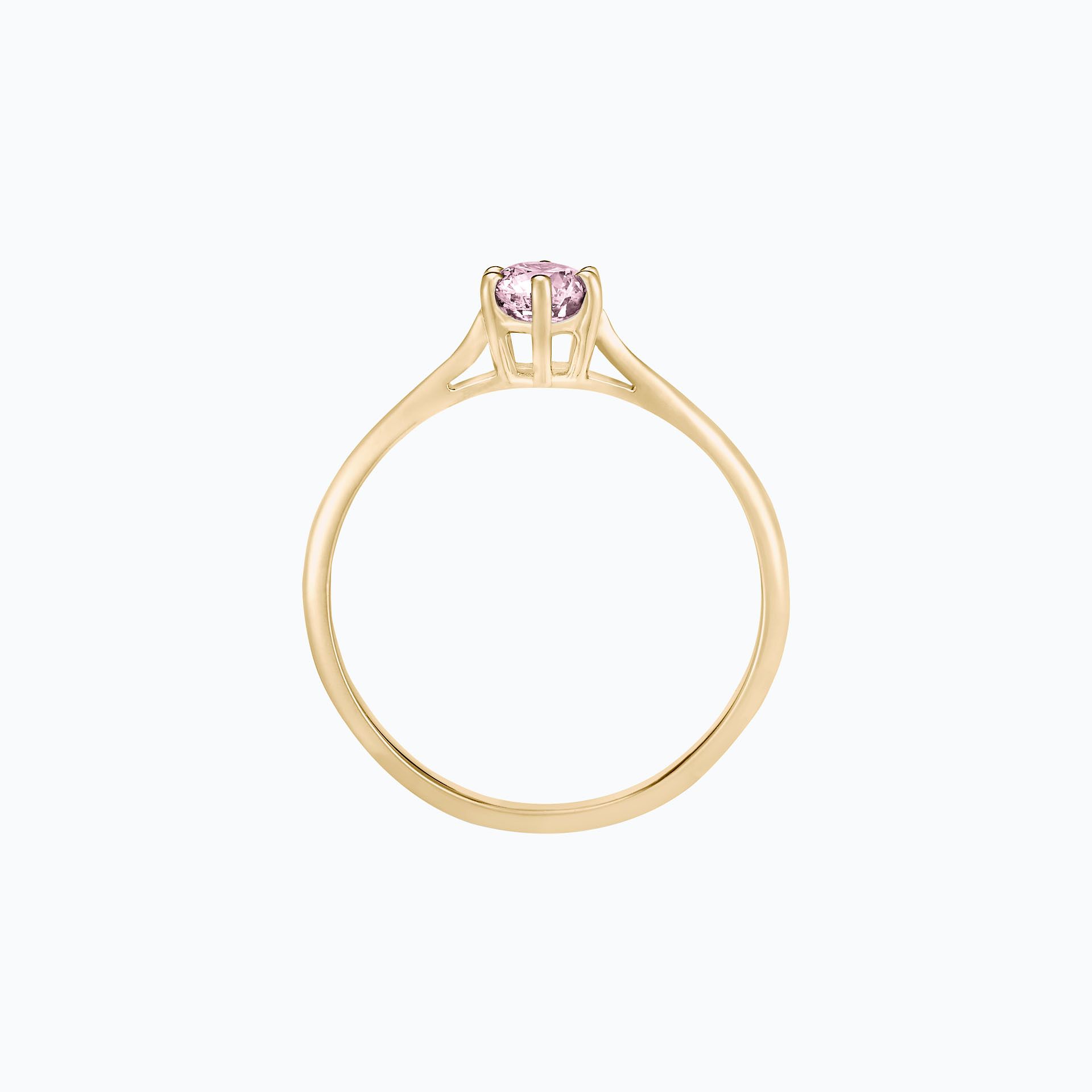 Solitaire Félicia Saphir Blanc de Rose 4.5 mm