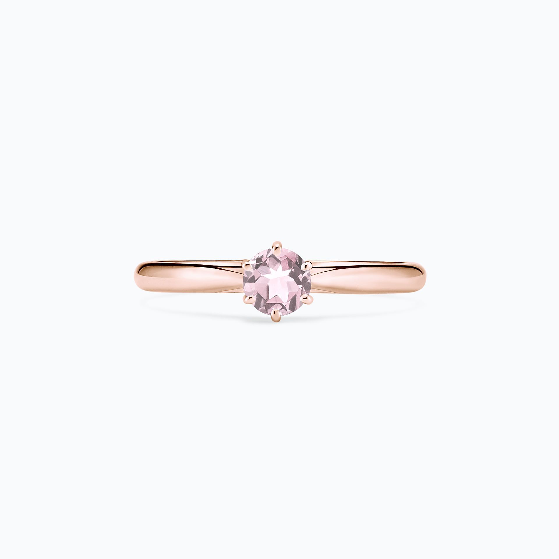 Solitaire Félicia Saphir Blanc de Rose 4.5 mm