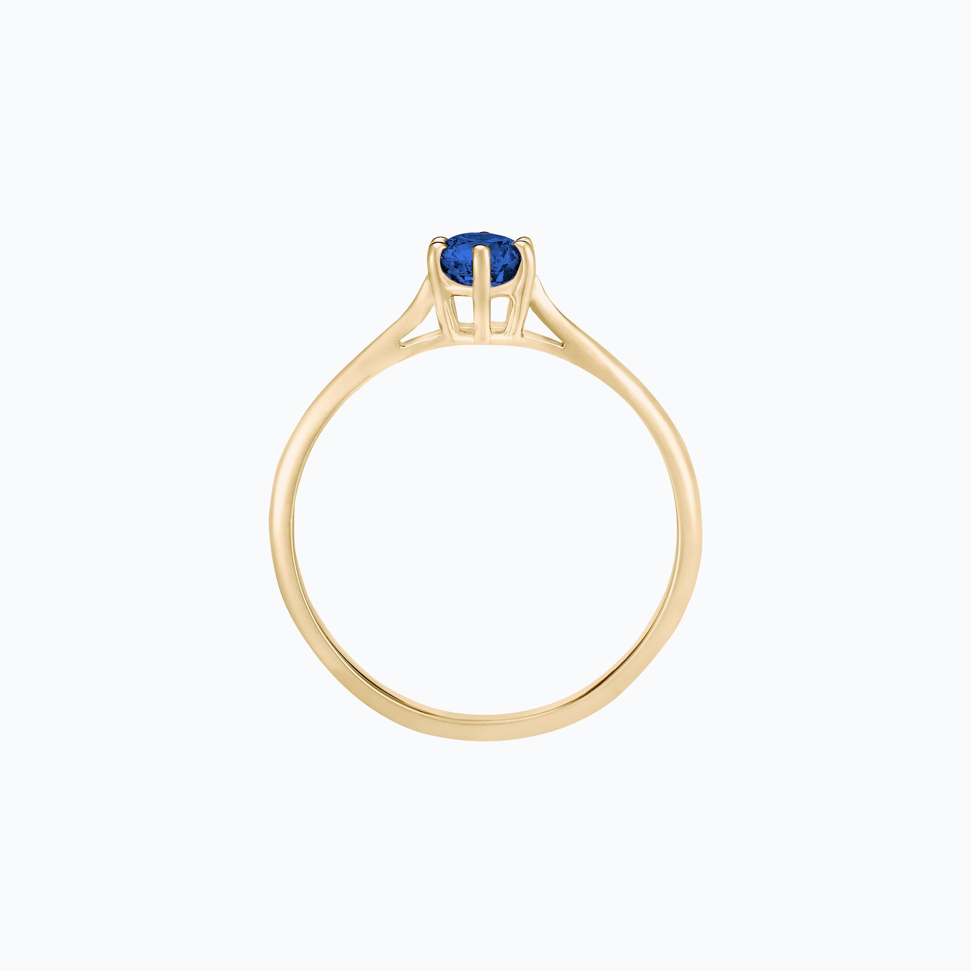 Solitaire Félicia Saphir Bleu Éclipse 4.5 mm