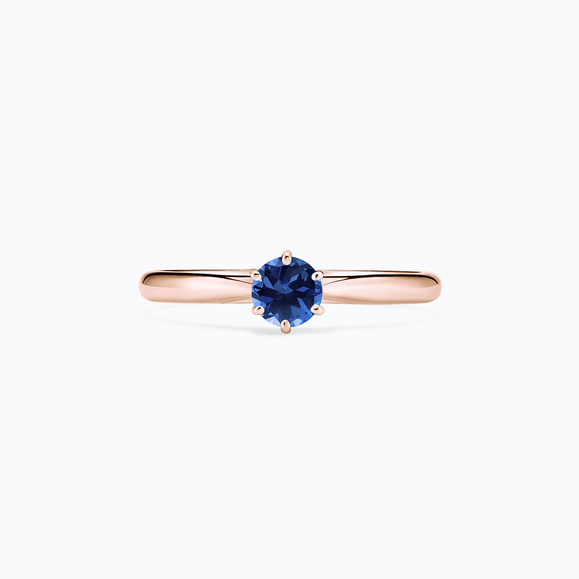 Solitaire Félicia Saphir Bleu Éclipse 4.5 mm