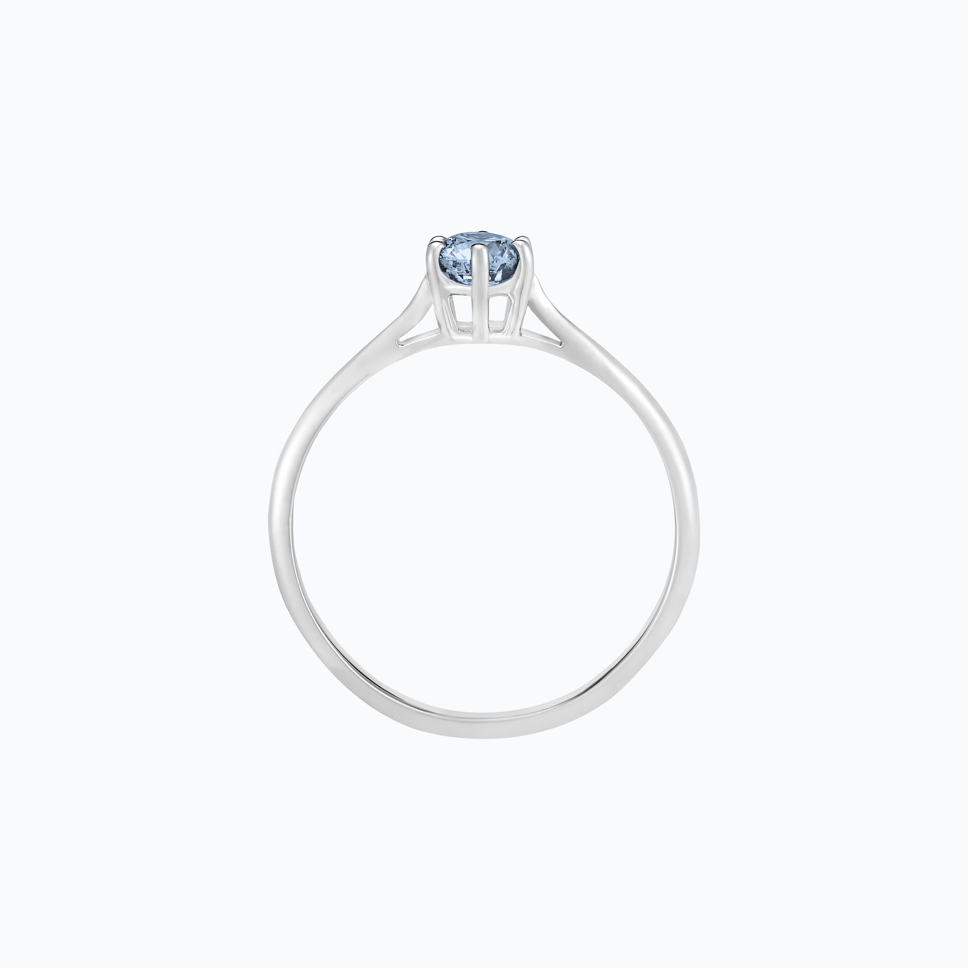 Solitaire Félicia Saphir Bleu Tendre 4.5 mm