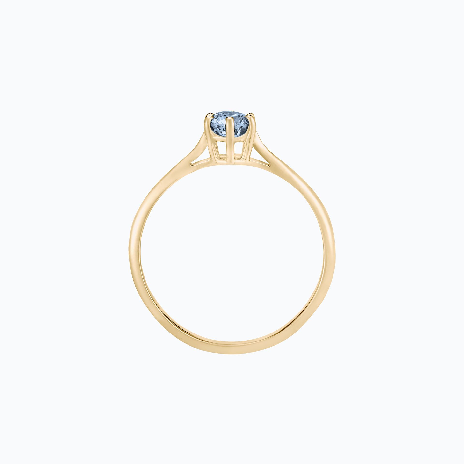 Solitaire Félicia Saphir Bleu Tendre 4.5 mm