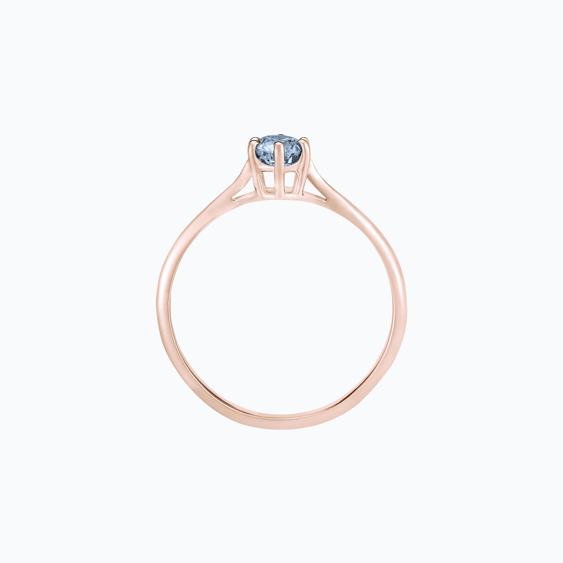 Solitaire Félicia Saphir Bleu Tendre 4.5 mm