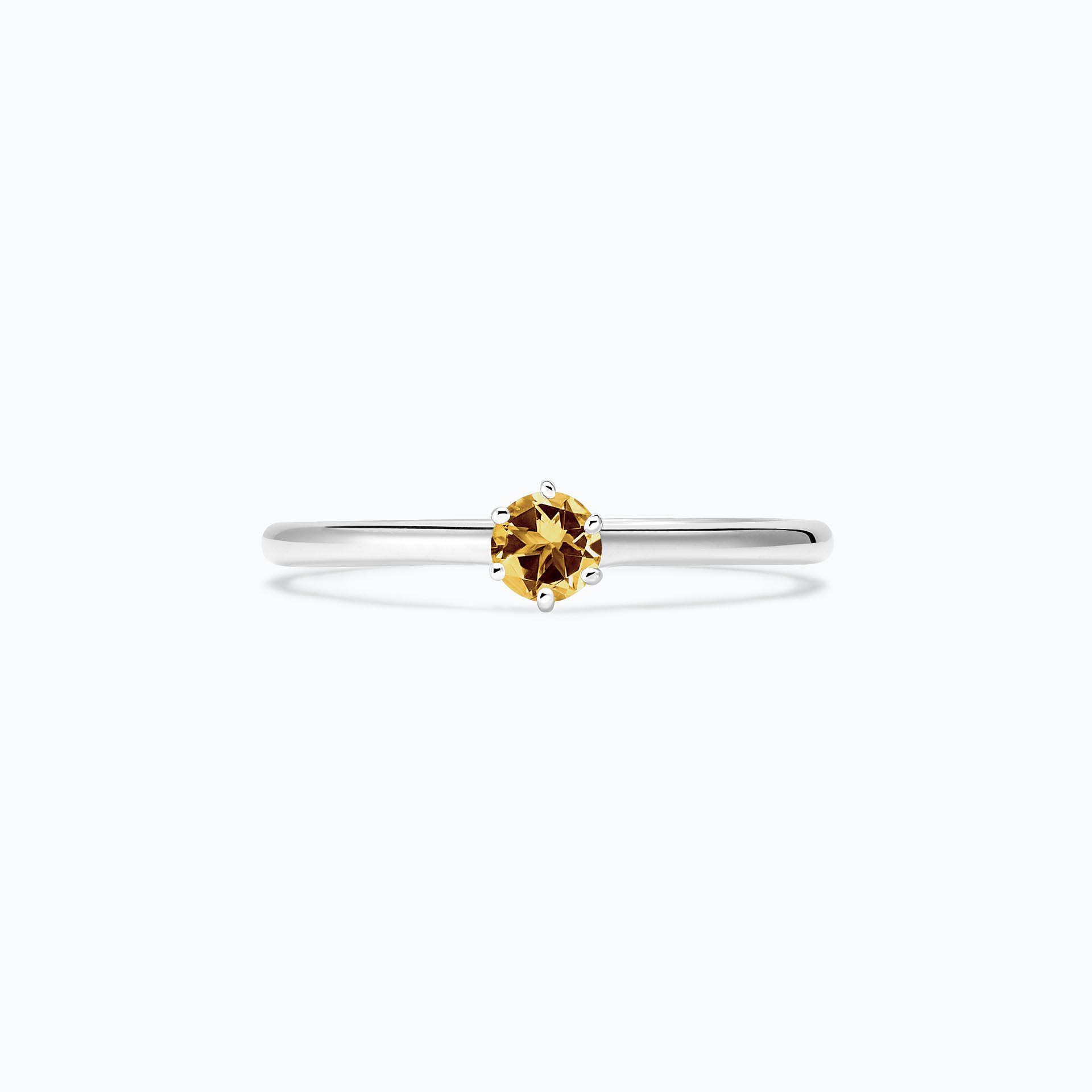 Solitaire Félicia Saphir Jaune Tournesol 3.5 mm