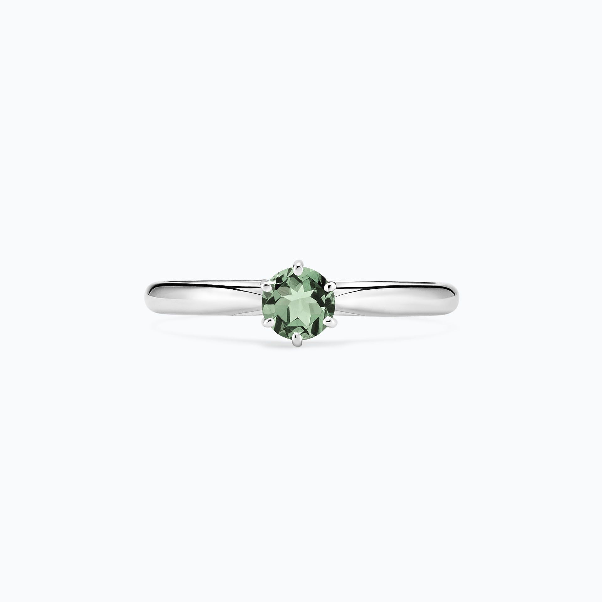 Solitaire Félicia Saphir Vert 4.5 mm