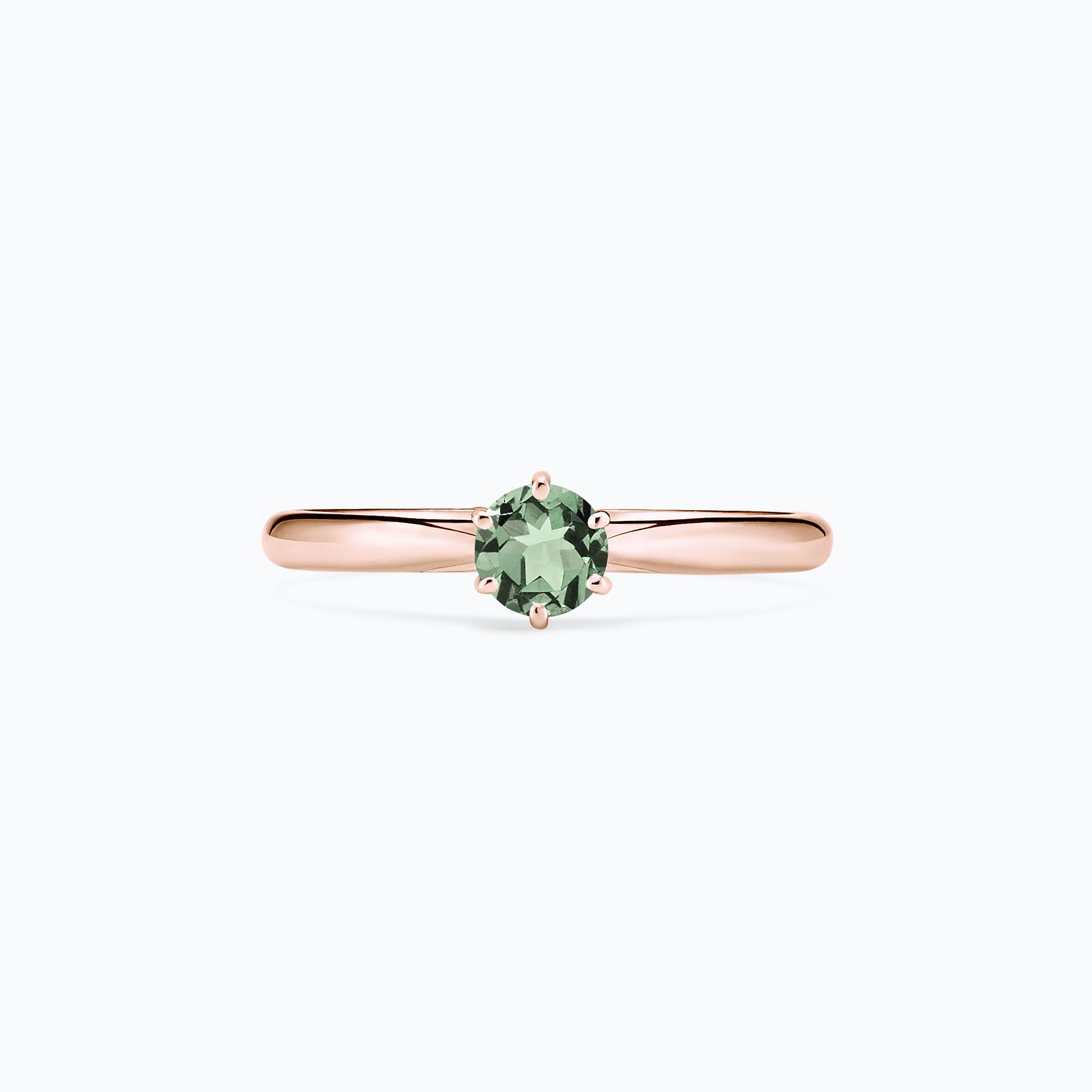 Solitaire Félicia Saphir Vert 4.5 mm