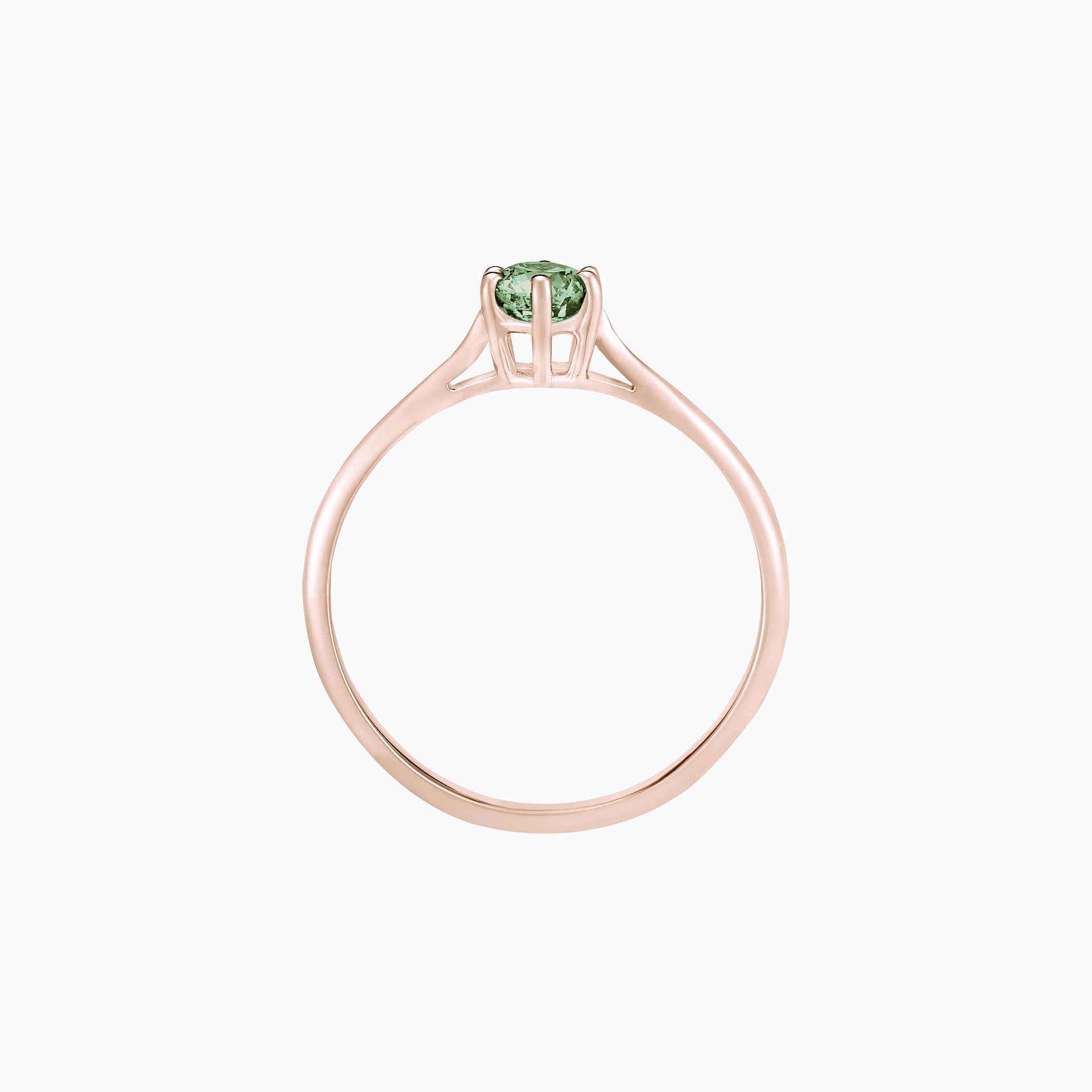 Solitaire Félicia Saphir Vert 4.5 mm
