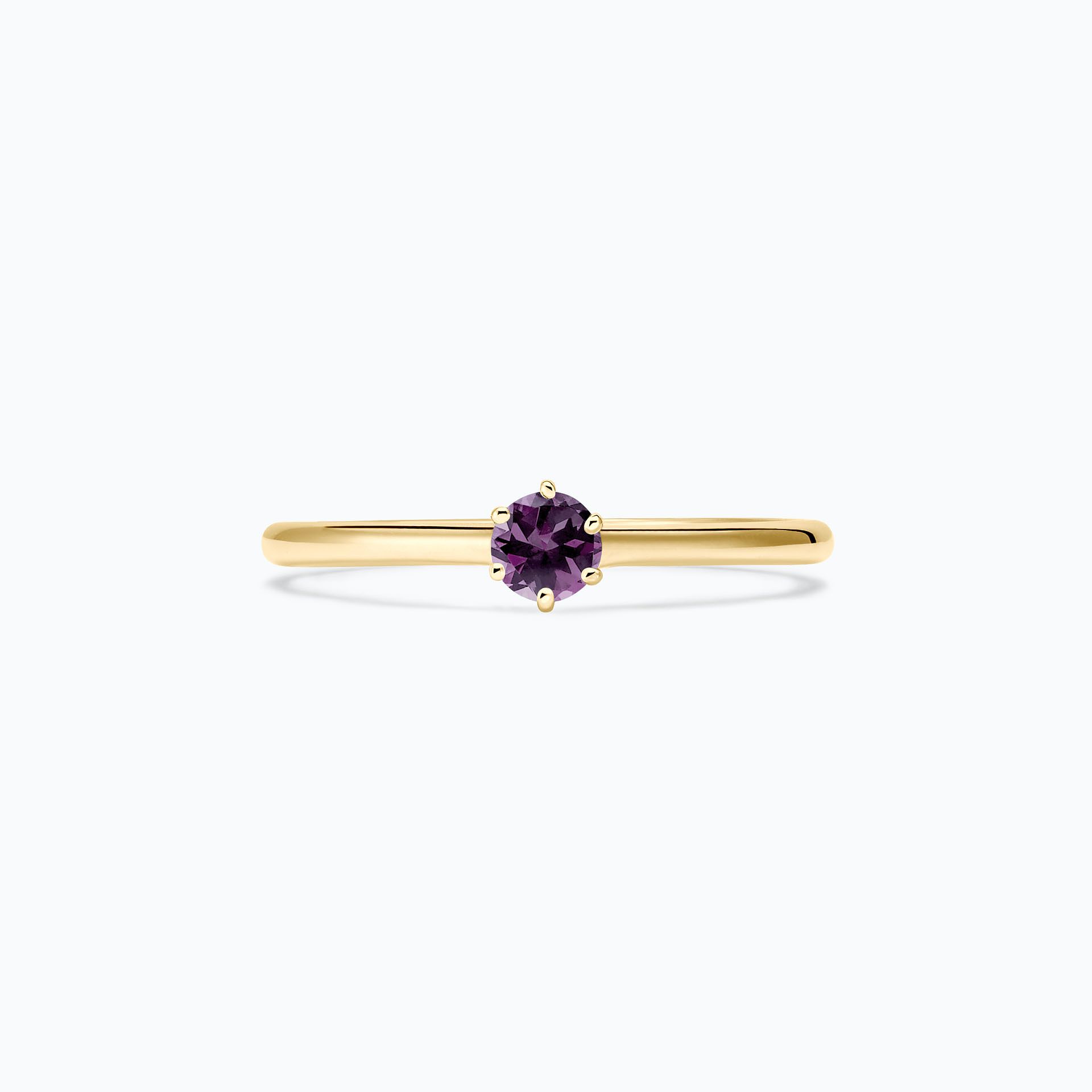 Solitaire Félicia Saphir Violet 3.5 mm