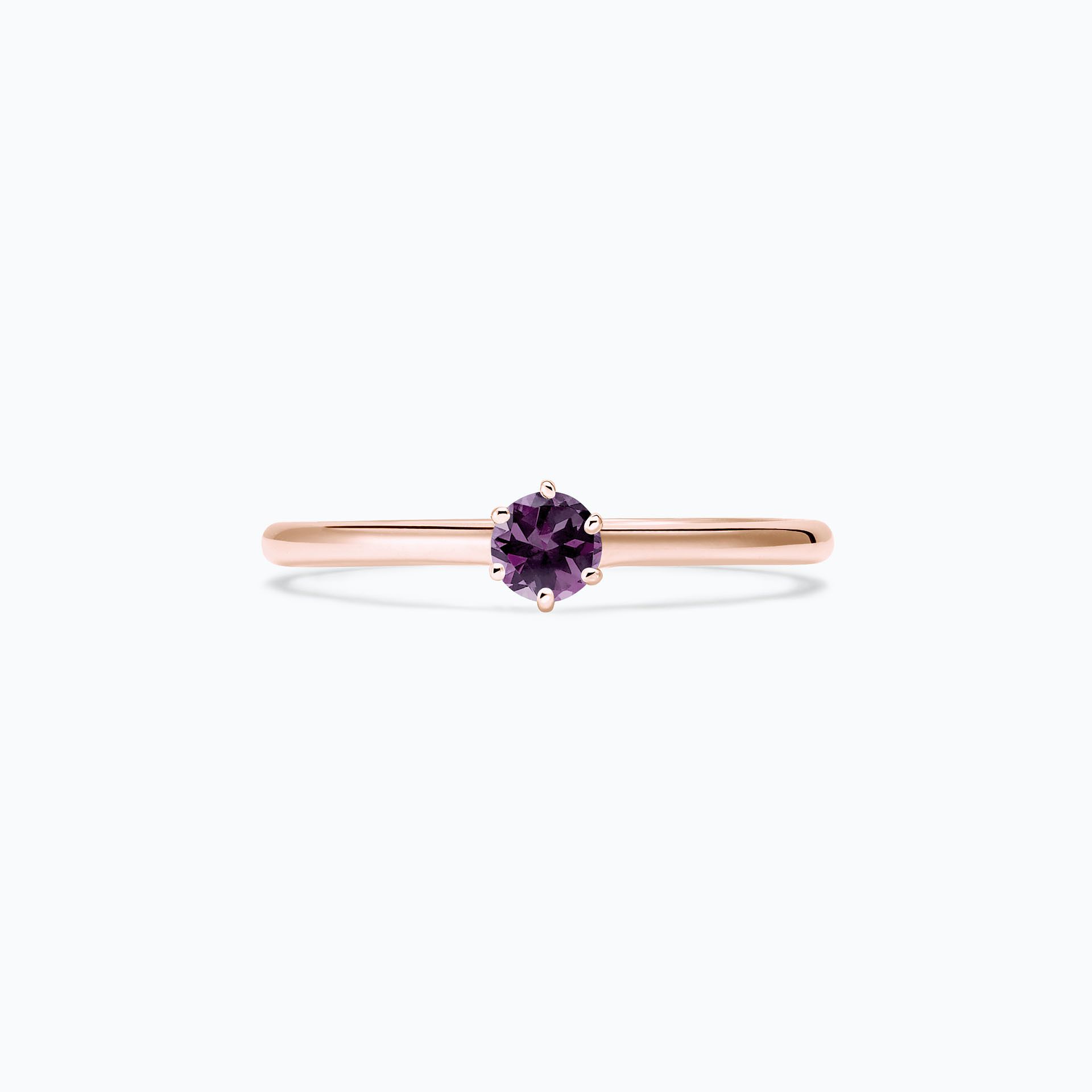Solitaire Félicia Saphir Violet 3.5 mm