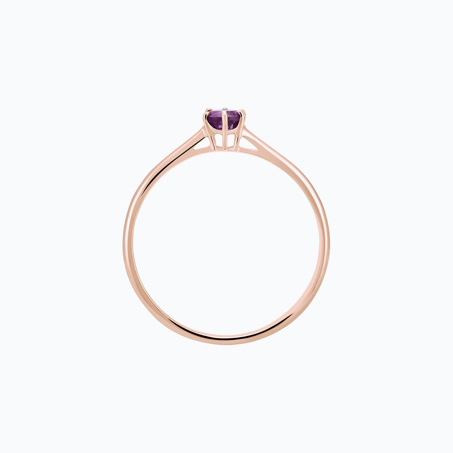 Solitaire Félicia Saphir Violet 3.5 mm