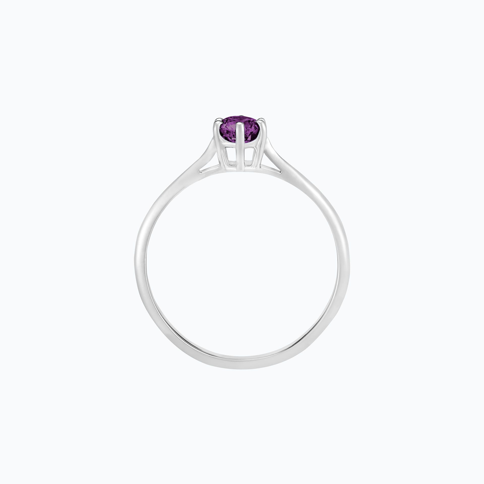 Solitaire Félicia Saphir Violet 4.5 mm