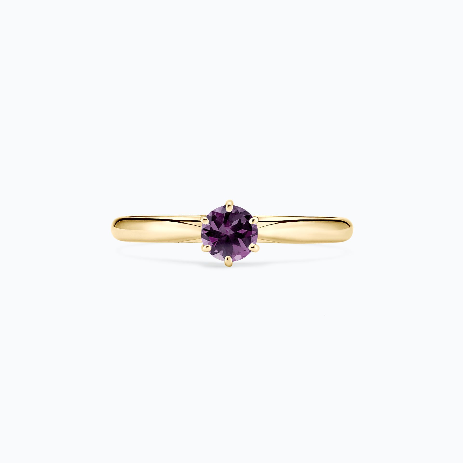 Solitaire Félicia Saphir Violet 4.5 mm