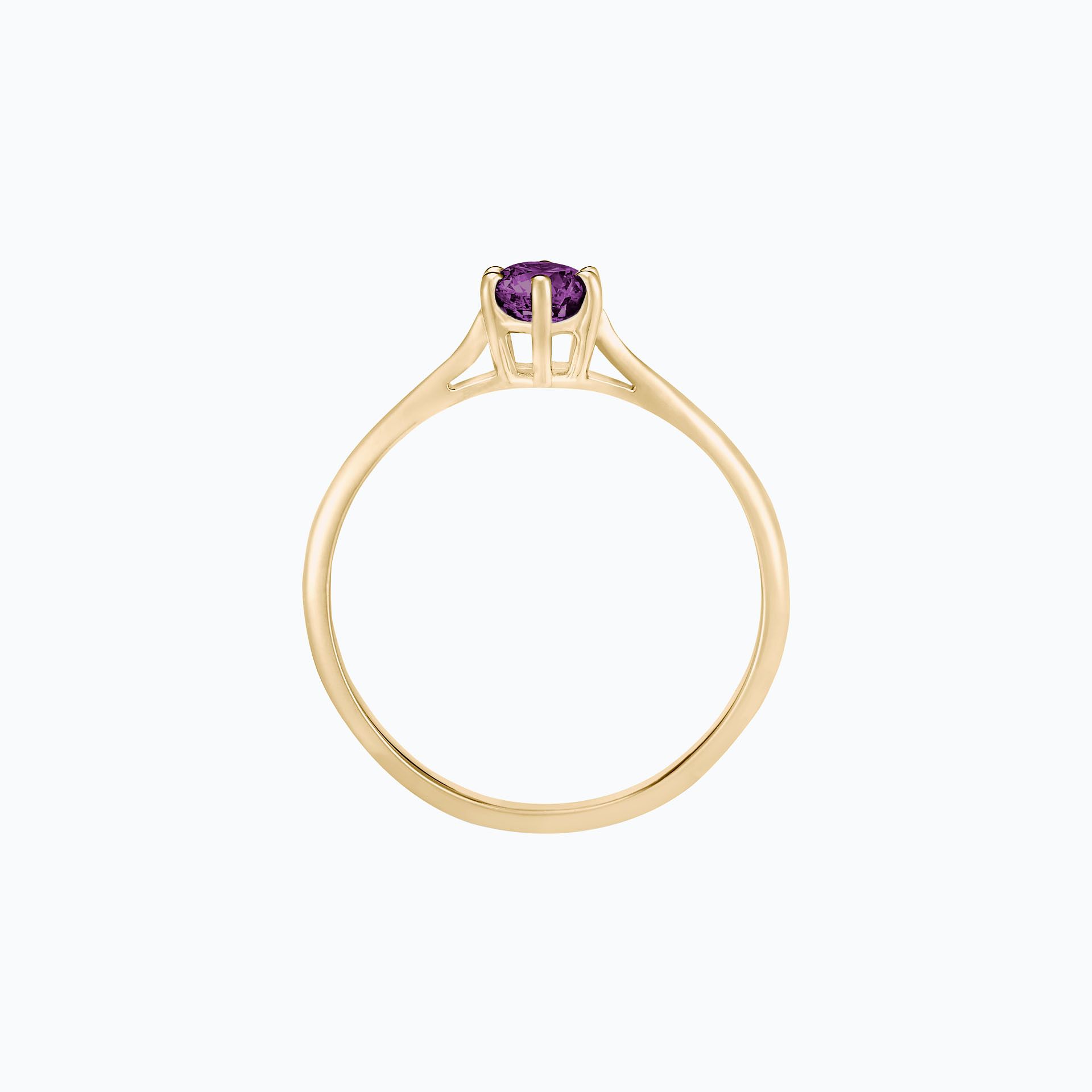 Solitaire Félicia Saphir Violet 4.5 mm