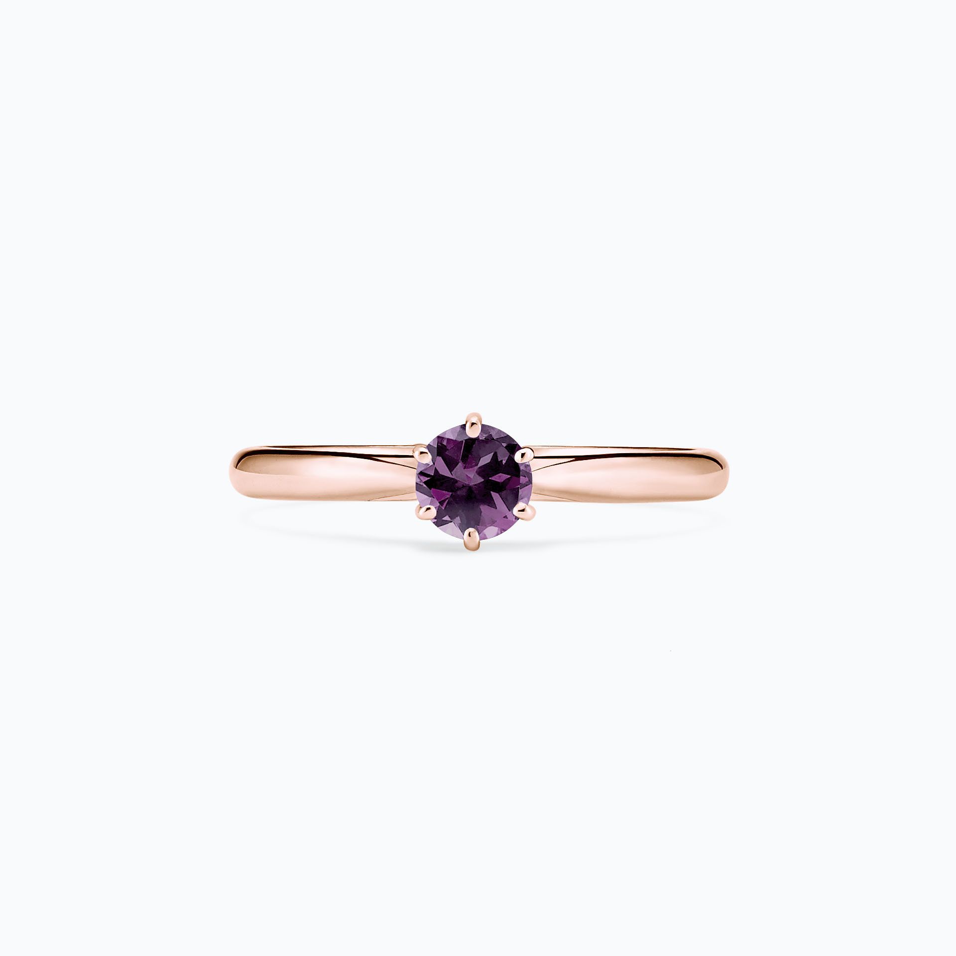 Solitaire Félicia Saphir Violet 4.5 mm