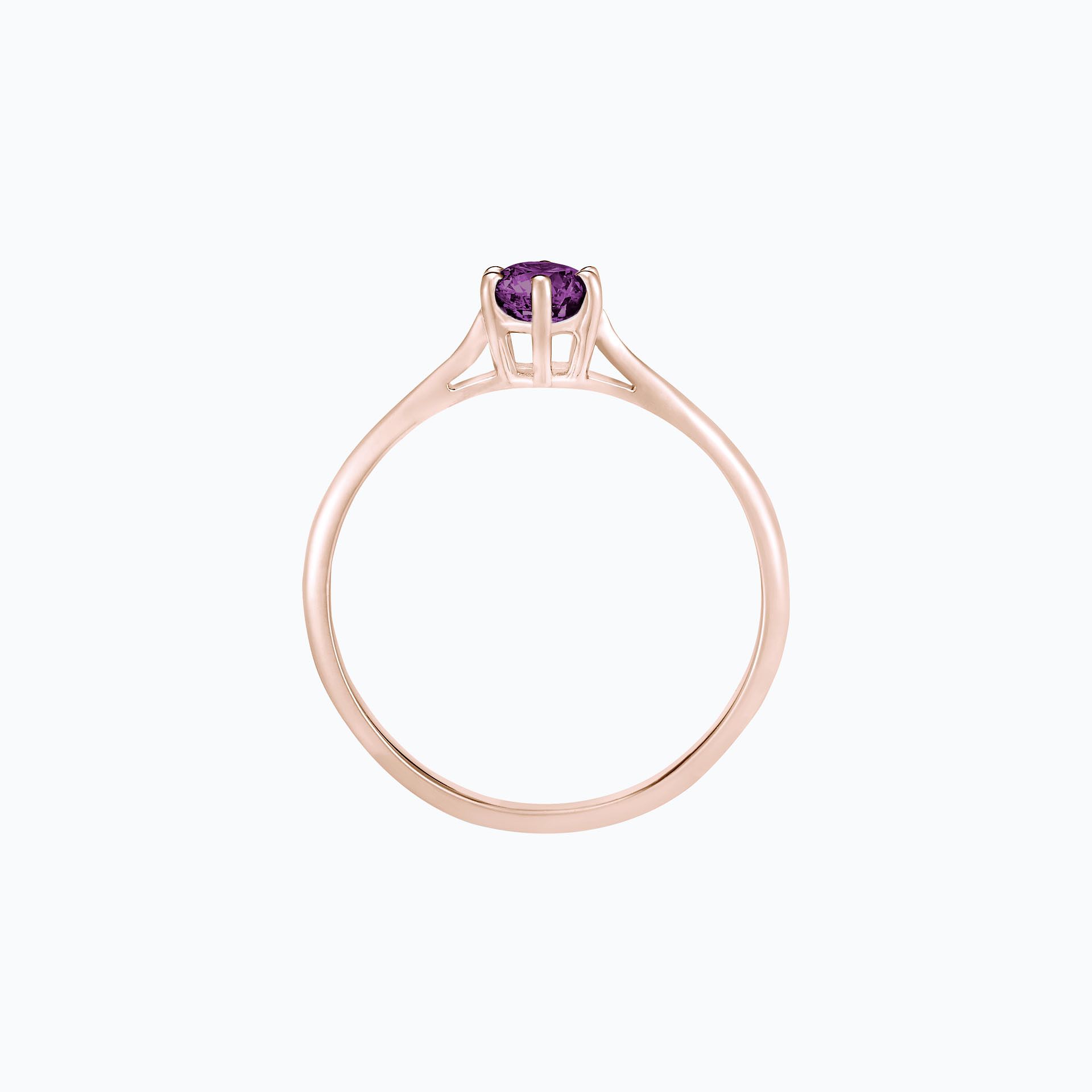 Solitaire Félicia Saphir Violet 4.5 mm