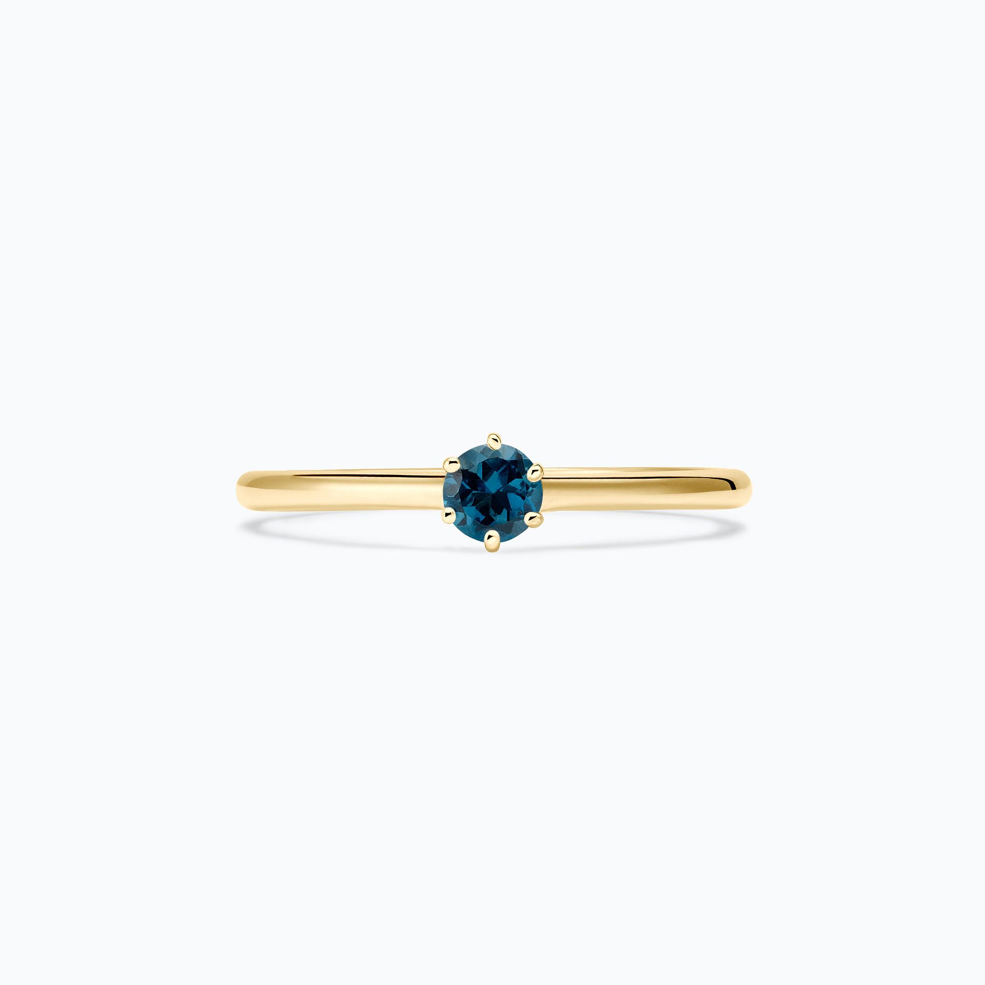 Solitaire Félicia Topaze Blue London 3.5 mm