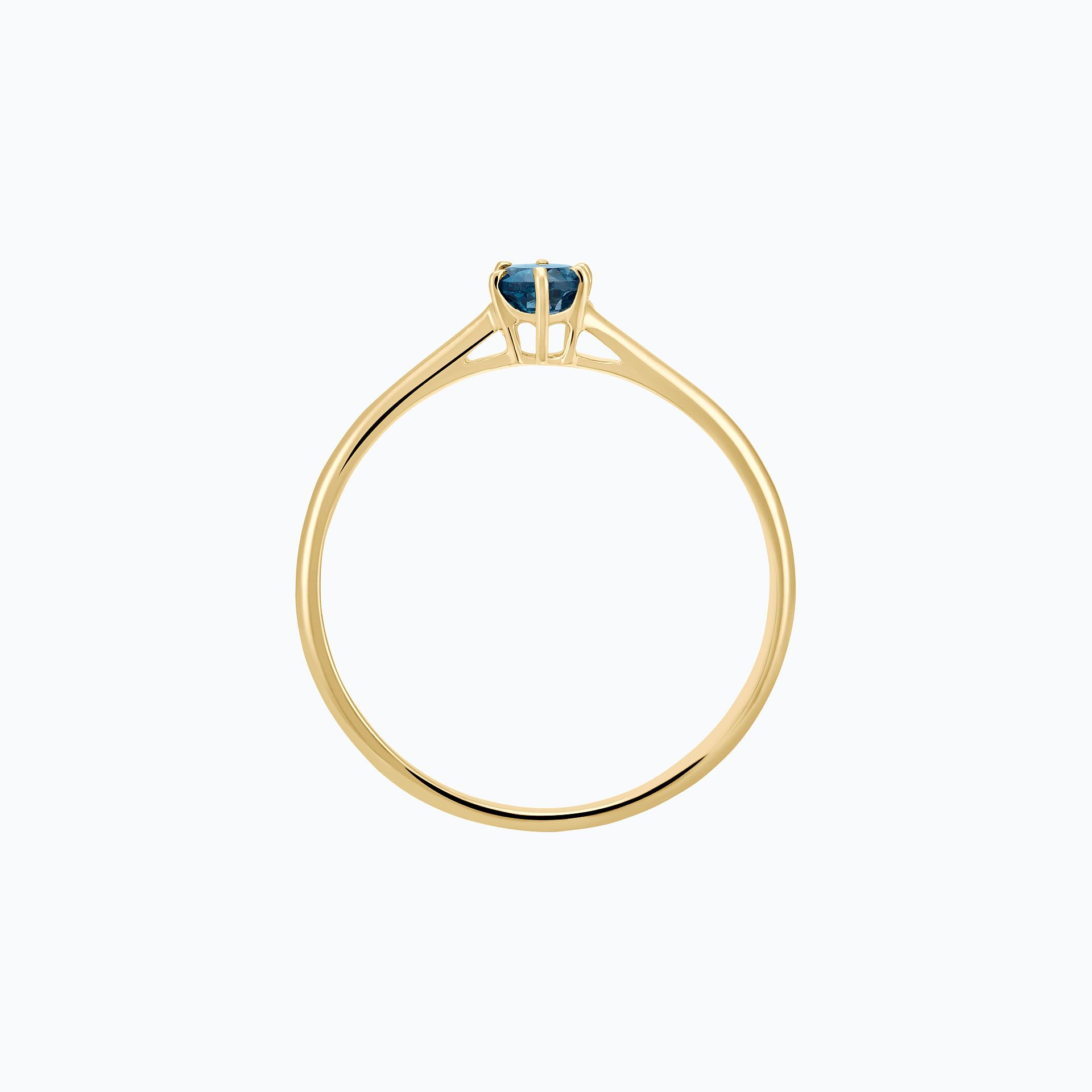 Solitaire Félicia Topaze Blue London 3.5 mm